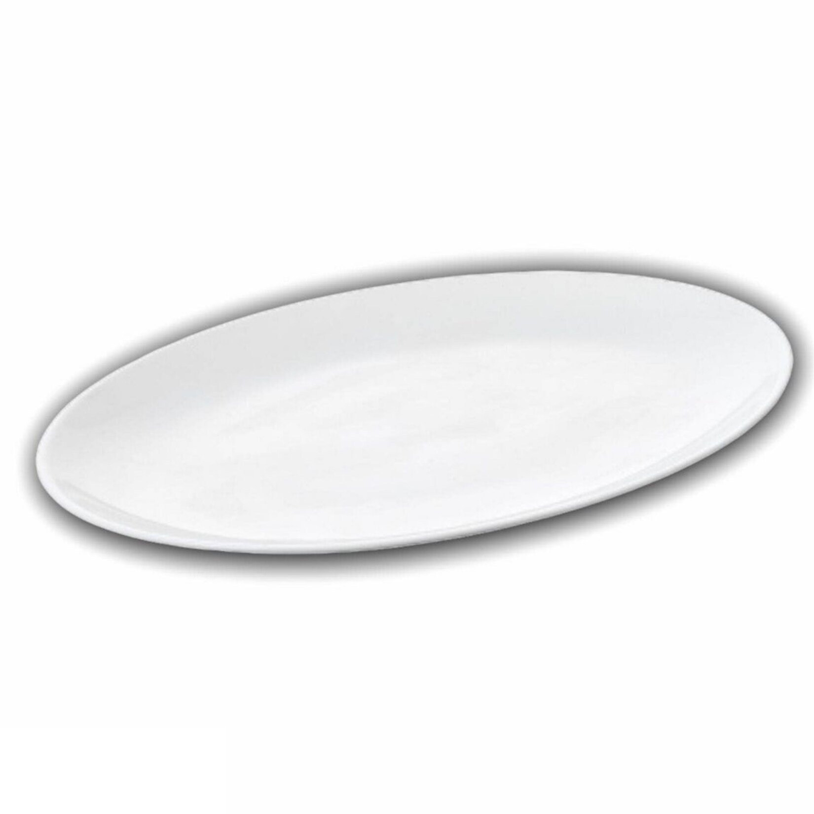 Wilmax Ovaler Teller 25,5 cm - 6er Set, ideal für Snacks und Kanapees