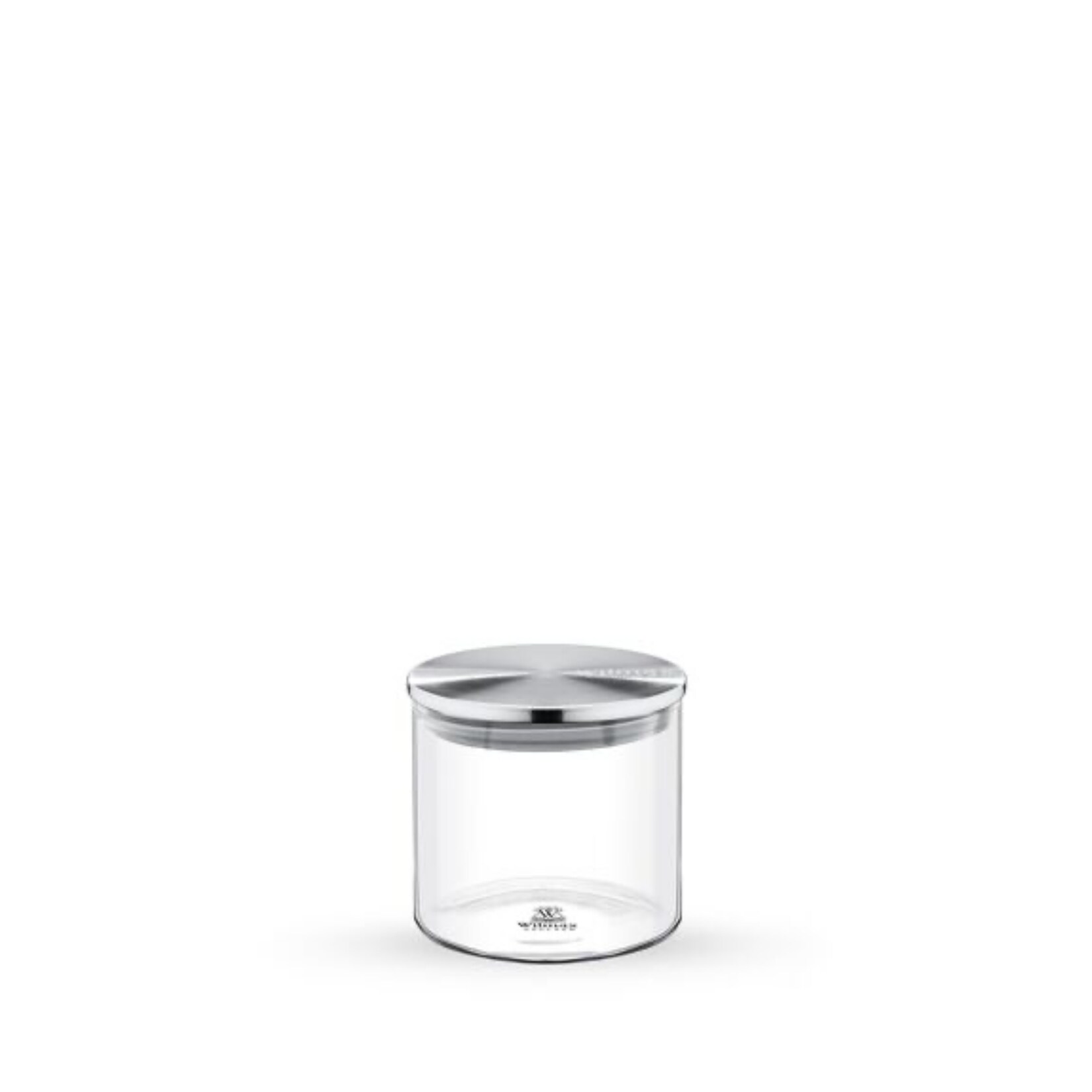 Formschöne Vorratsdose aus Borosilikatglas – 600 ml, mit Edelstahl-Deckel | 05054428885126