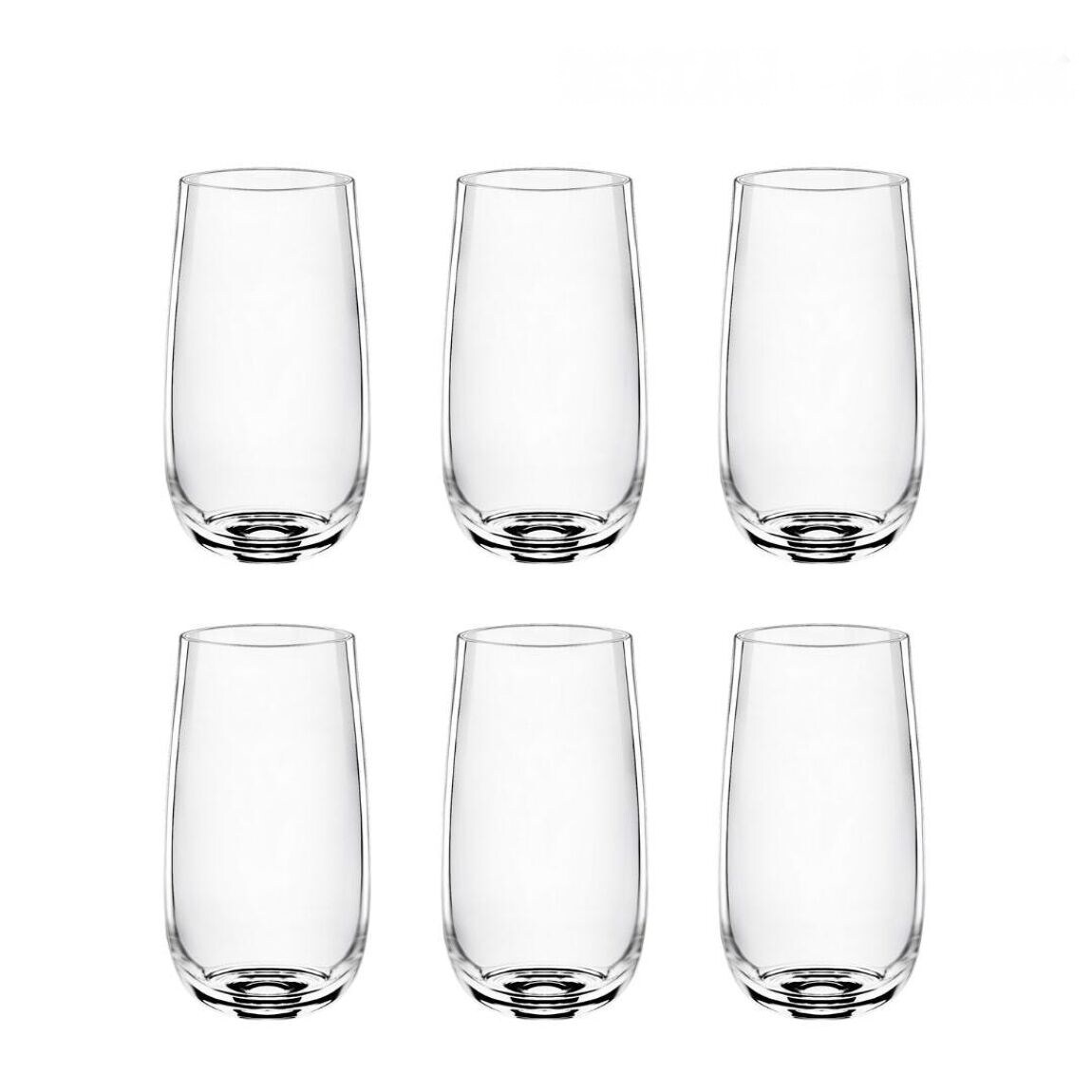 Wilmax Longdrink- und Wasserglas-Set &ndash; 6 kristalline Gl&auml;ser &ndash; 540 ml - Bild 1