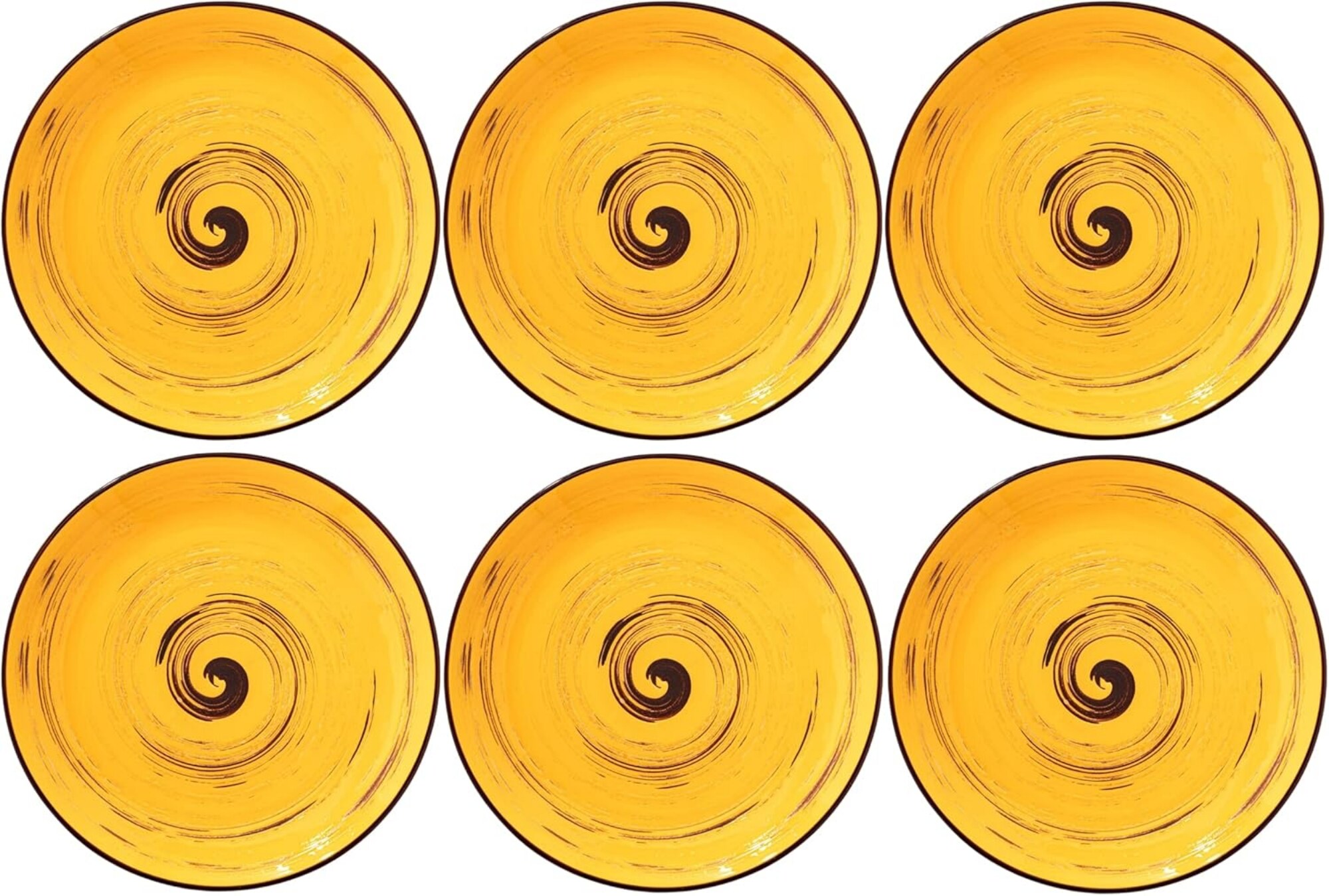 COLORBOOM Dessertteller-Set 20 cm, 6er-Set, Porzellan, Modernes Design - Bild 1