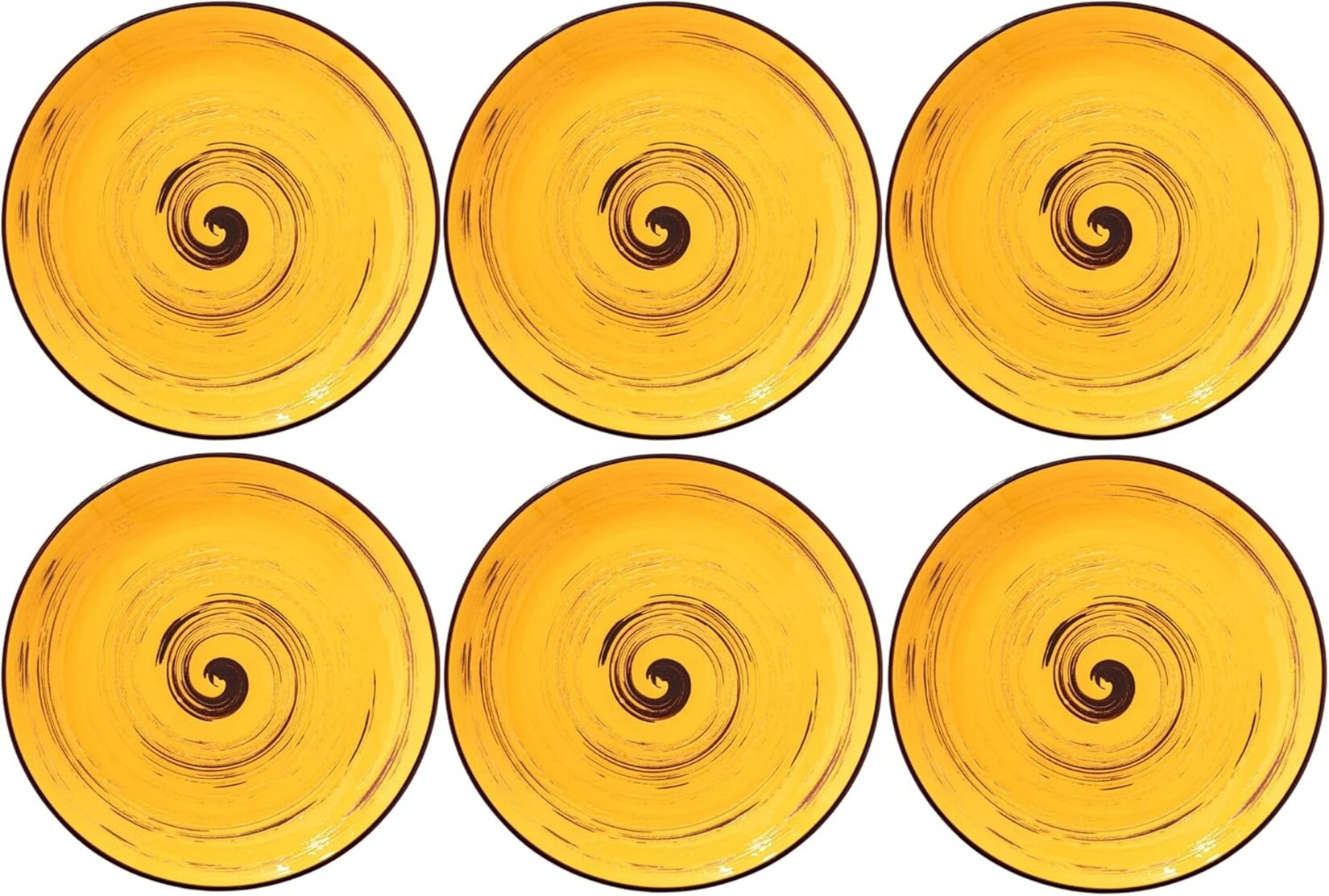 COLORBOOM Dessertteller-Set 20 cm, 6er-Set, Porzellan, Modernes Design