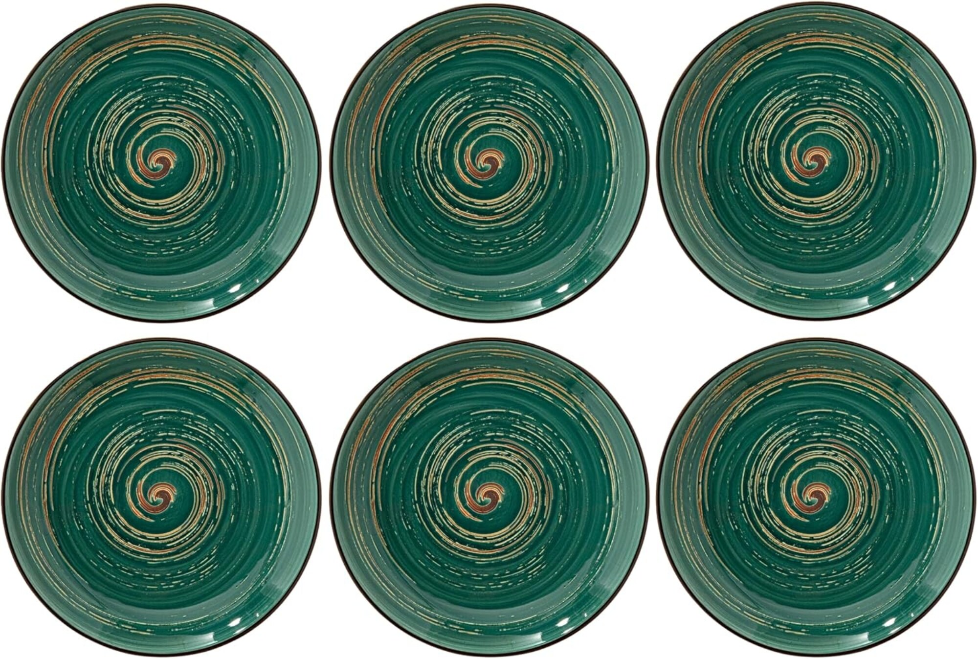 Wilmax COLORBOOM Dessertteller-Set 20 cm, 6er-Set, Porzellan, Modernes Design - Bild 1