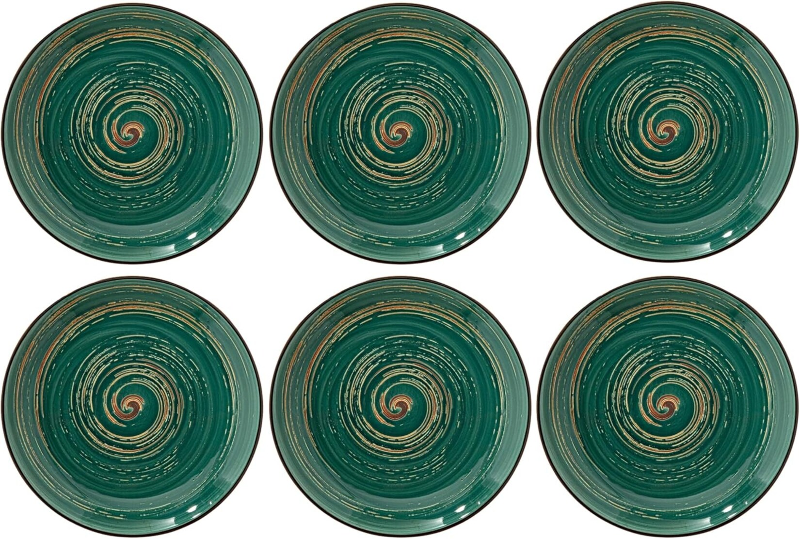 Wilmax COLORBOOM Dessertteller-Set 20 cm, 6er-Set, Porzellan, Modernes Design