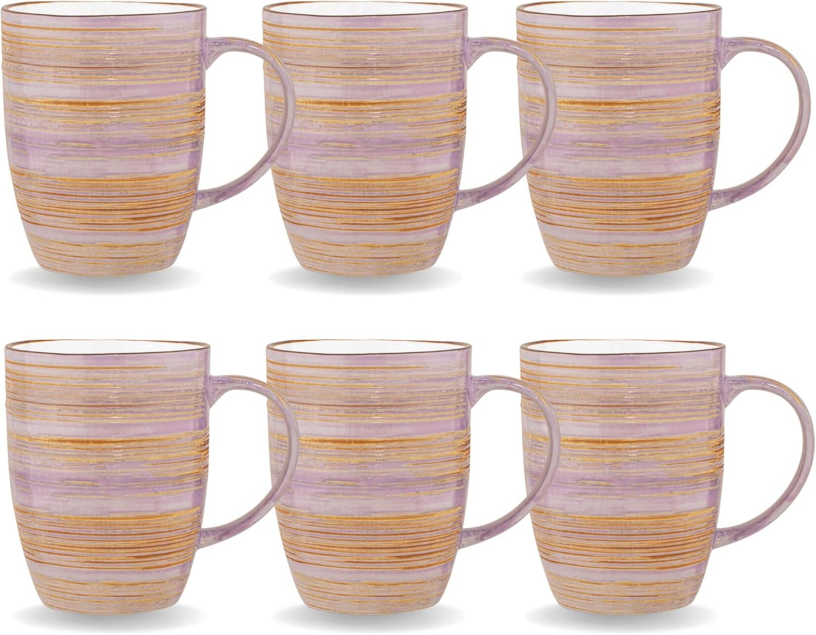 Wilmax SPIRAL Becher 6er-Set  – Modernes Design, aus kratzfestem Porzellan