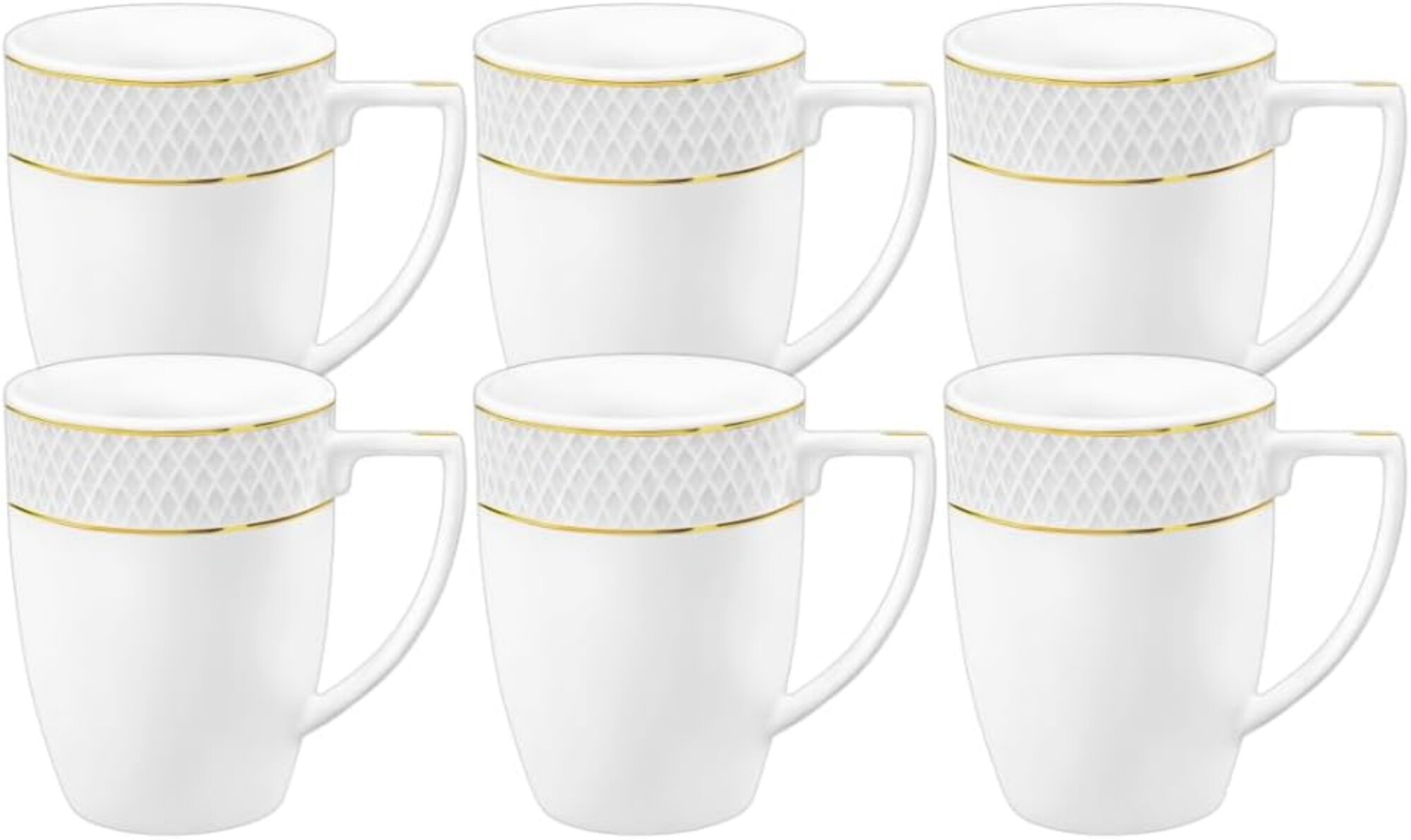 Wilmax - Teetassen & Kaffeetassen 6er Set - 450 ml - Kaffeebecher aus Porzellan - Bild 1