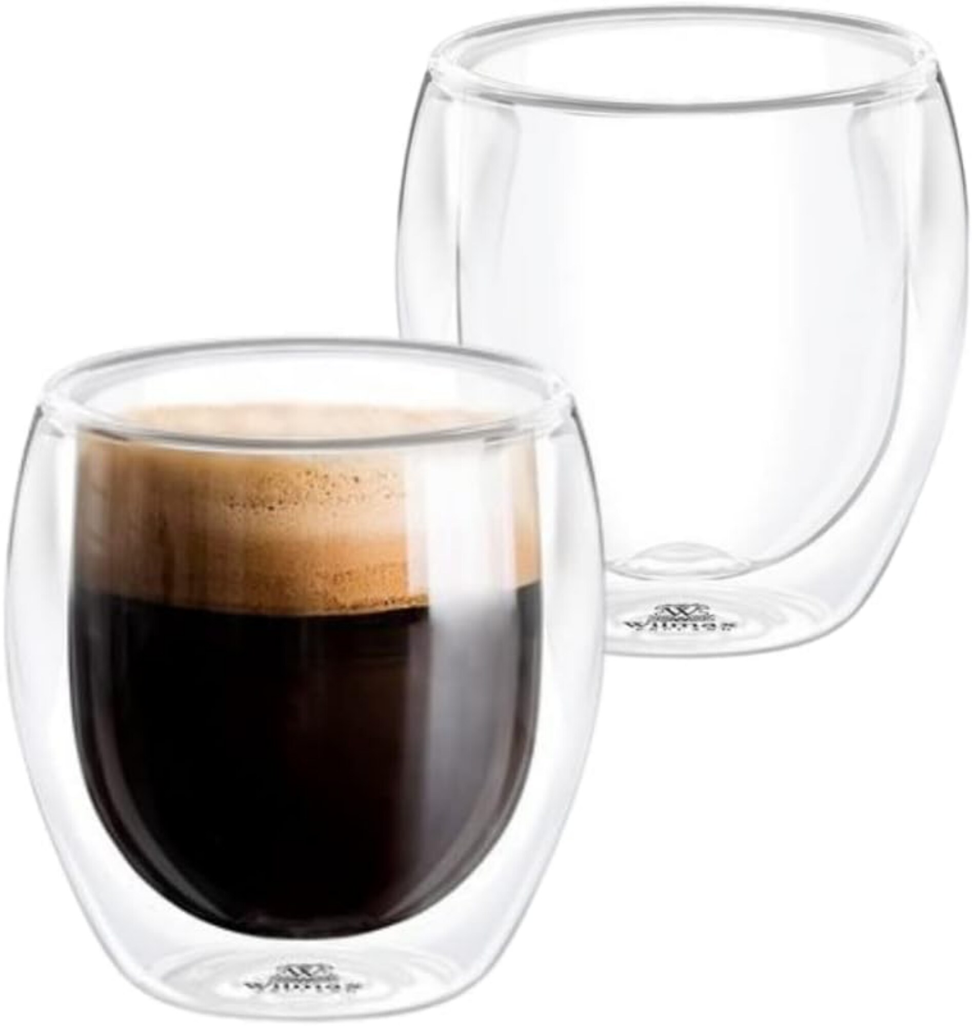 Wilmax Thermogl&auml;ser Doppelwandig - 2er-Set - 250 ml - F&uuml;r Latte Macchiato & Tee - Bild 1