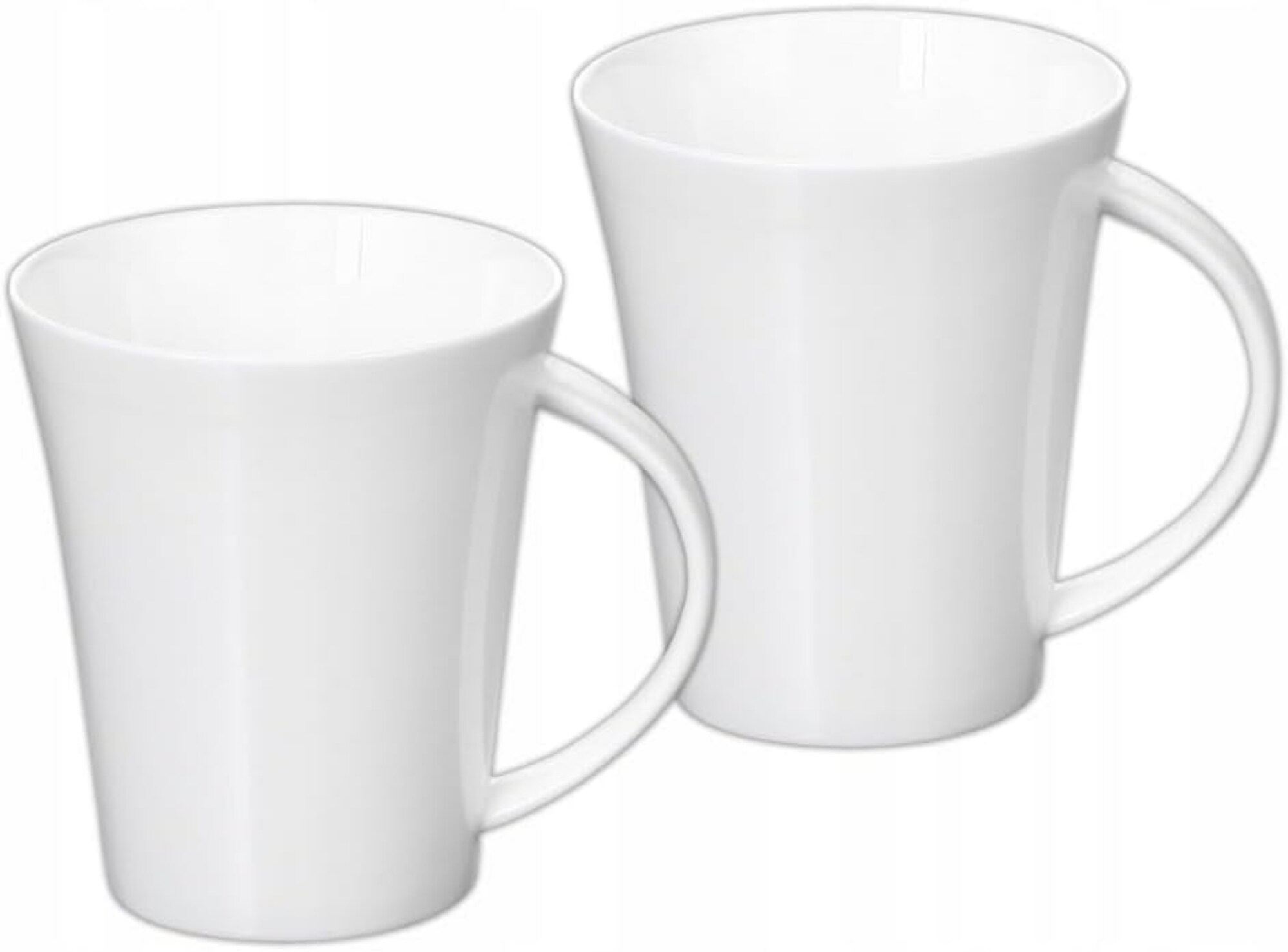 Wilmax Tassen-Set 2x380 ml &ndash; Porzellanbecher f&uuml;r Tee, Kaffee & Cappuccino - Bild 1