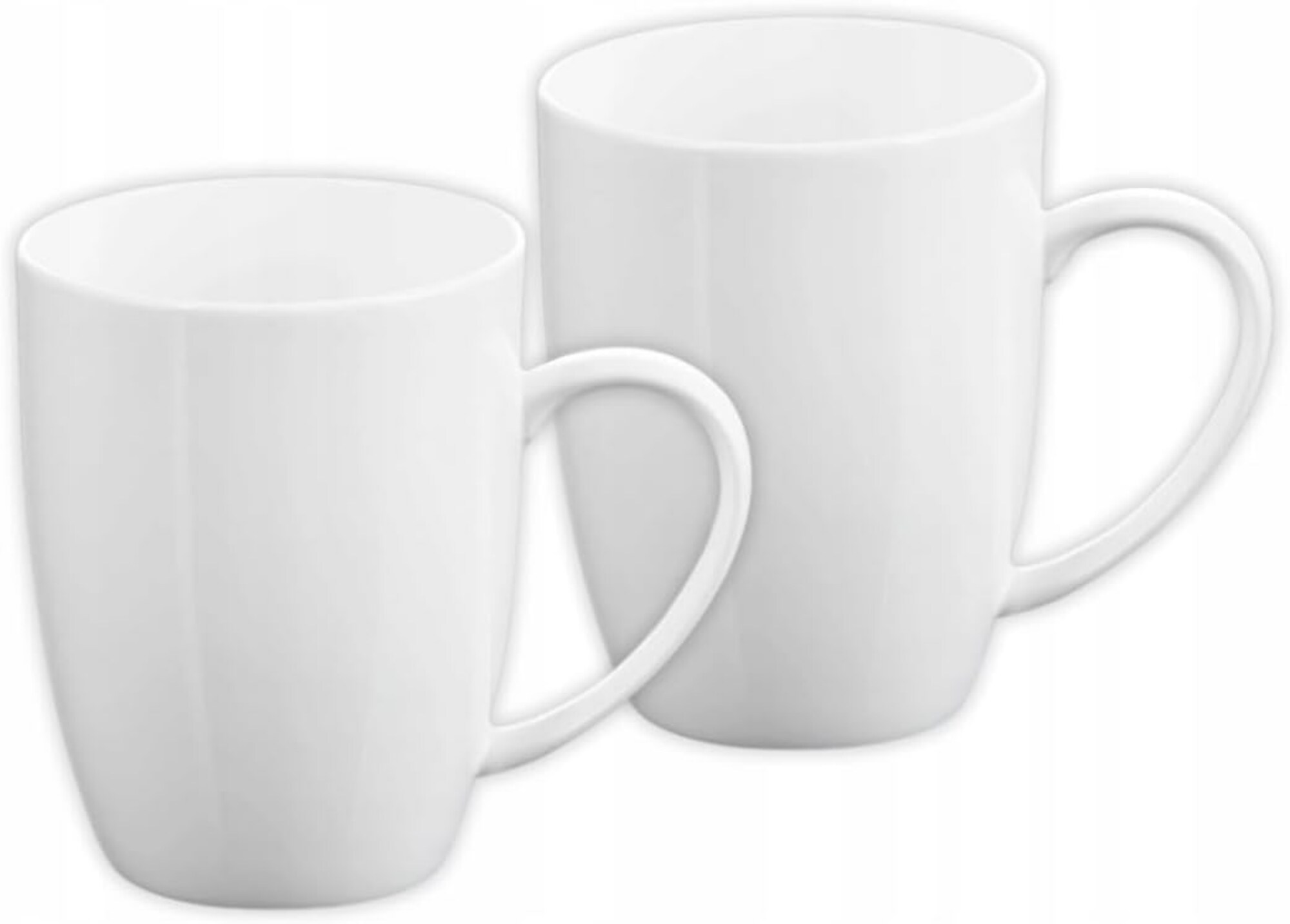 Wilmax Porzellantassen 2er Set &ndash; 460 ml Becherset f&uuml;r Kaffee & Hei&szlig;getr&auml;nke - Bild 1