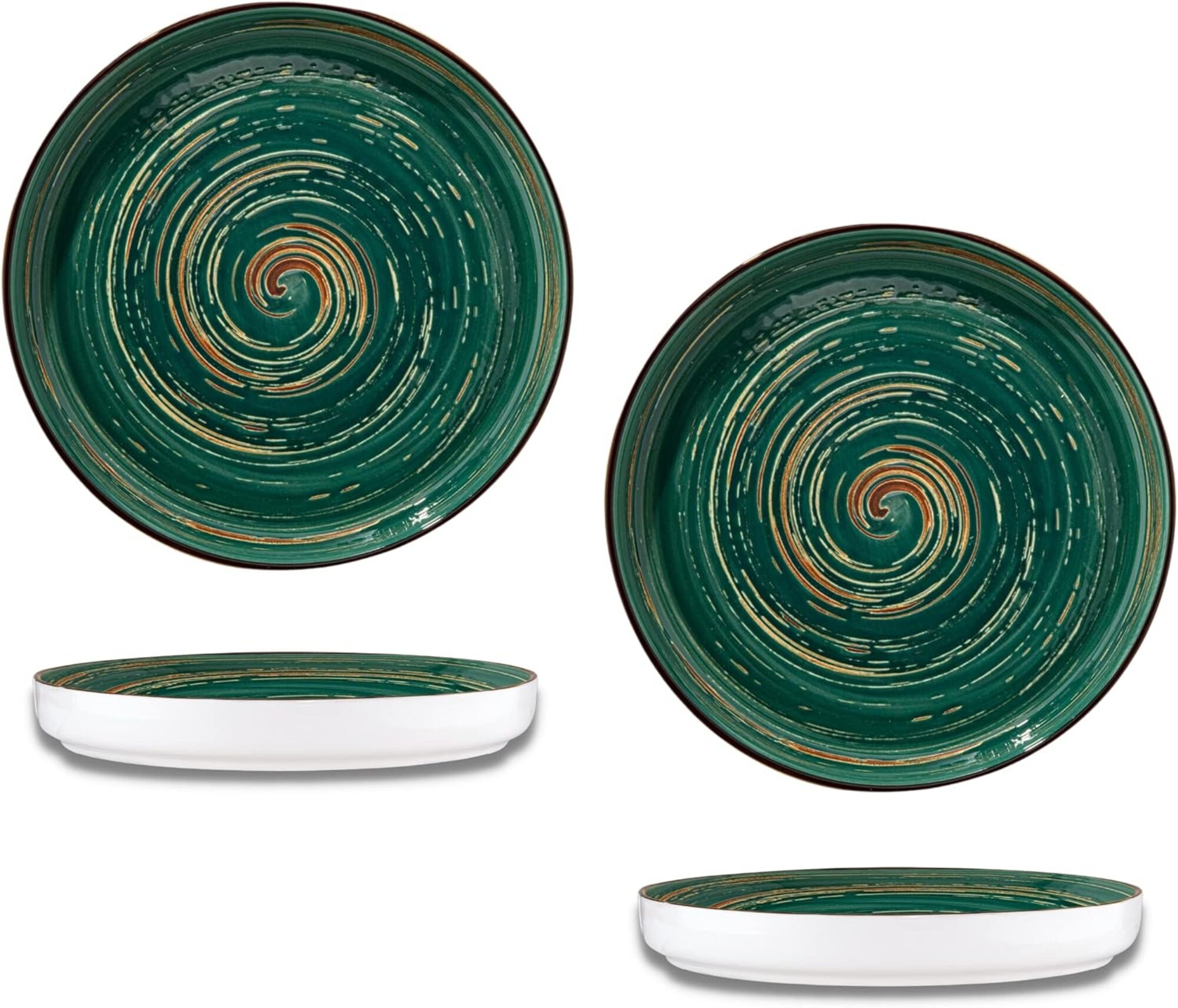 Wilmax Gourmetteller SPIRAL 2er-Set &ndash; 23 cm &ndash; Modernes Design - Bild 1