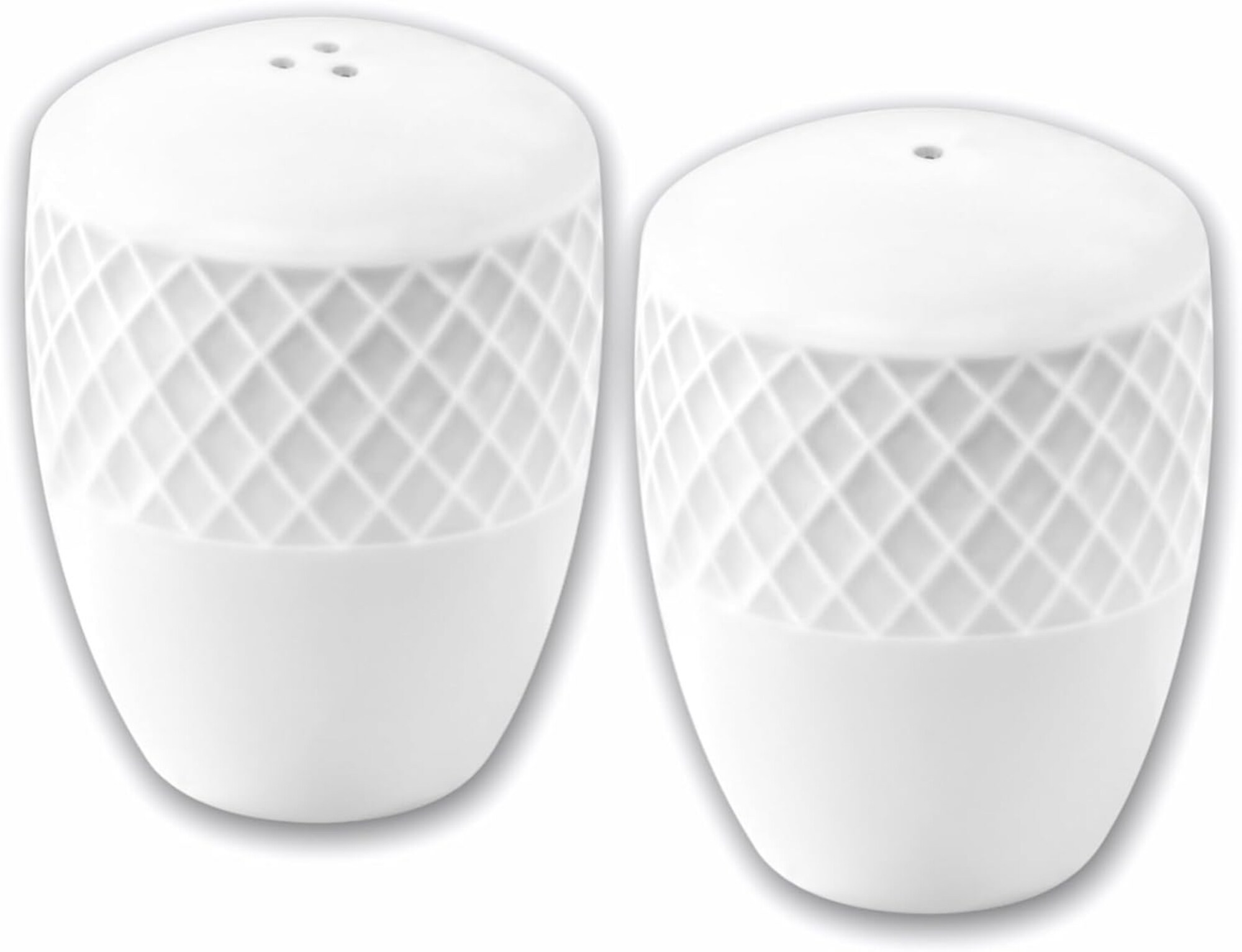 Wilmax Salz- und Pfefferstreuer 2er-Set, Porzellan &ndash; Elegantes Design - Bild 1