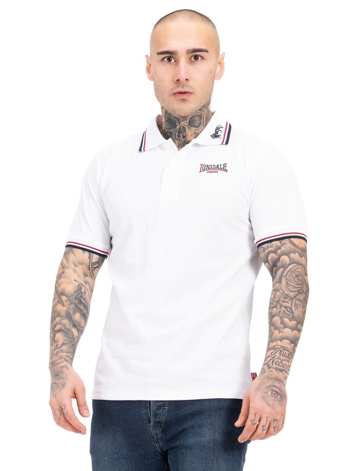 Lonsdale Herren Poloshirt schmale Passform LION