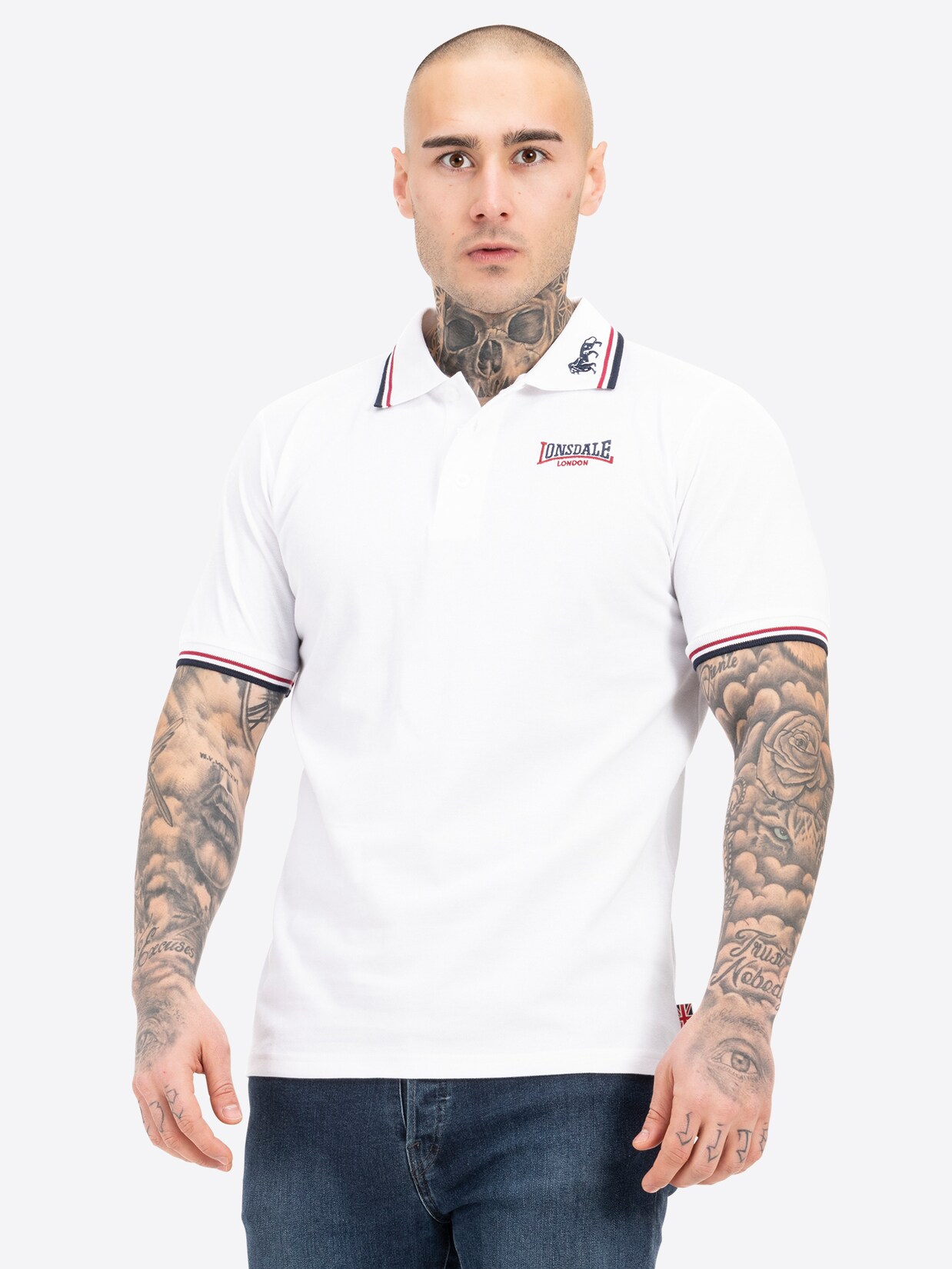 Lonsdale Herren Poloshirt schmale Passform LION | 04070376012569