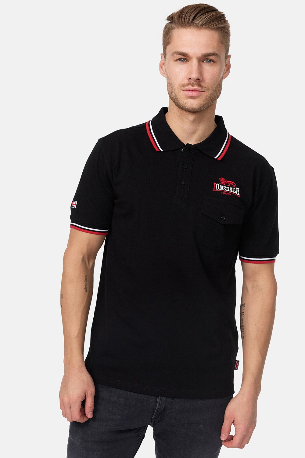 Lonsdale Herren Poloshirt schmale Passform LYNTON