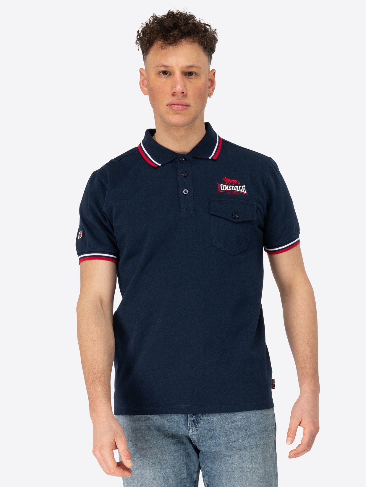 Lonsdale Herren Poloshirt schmale Passform LYNTON