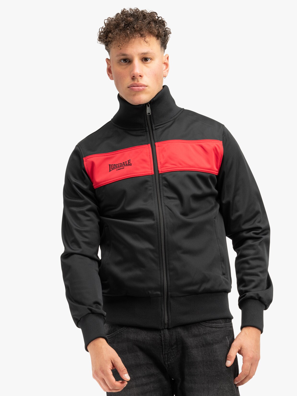 Lonsdale Herren Trainingsjacke schmale Passform ALNWICK