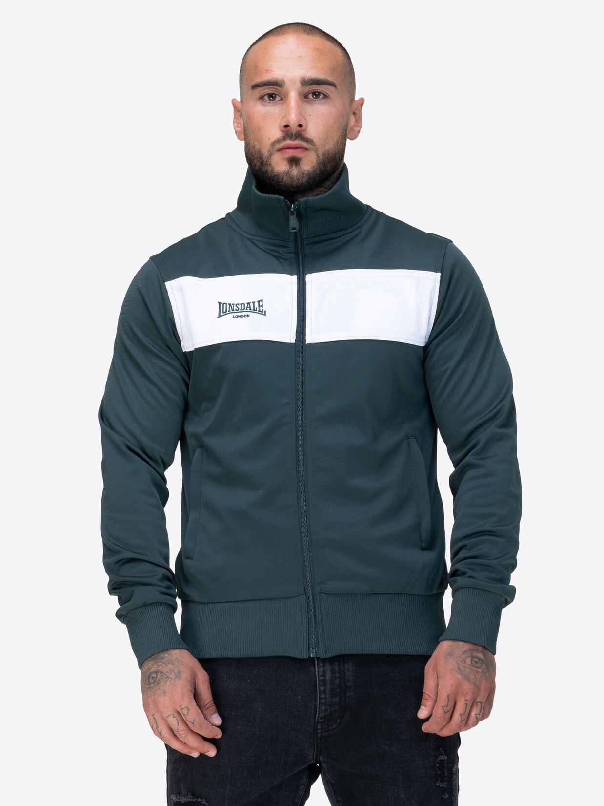 Lonsdale Herren Trainingsjacke schmale Passform ALNWICK | 04255581587938