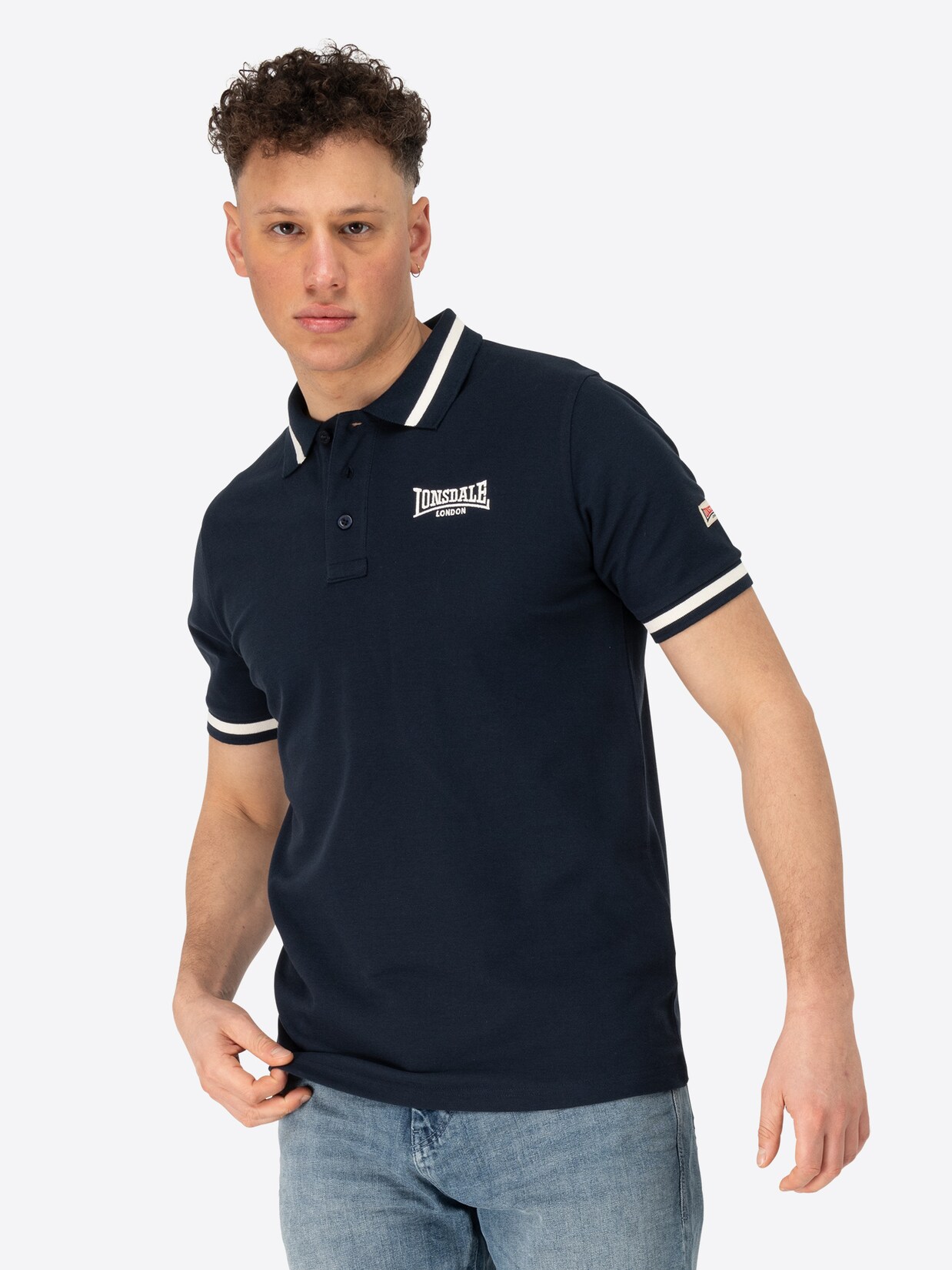 Lonsdale Herren Poloshirt schmale Passform CAUSTON