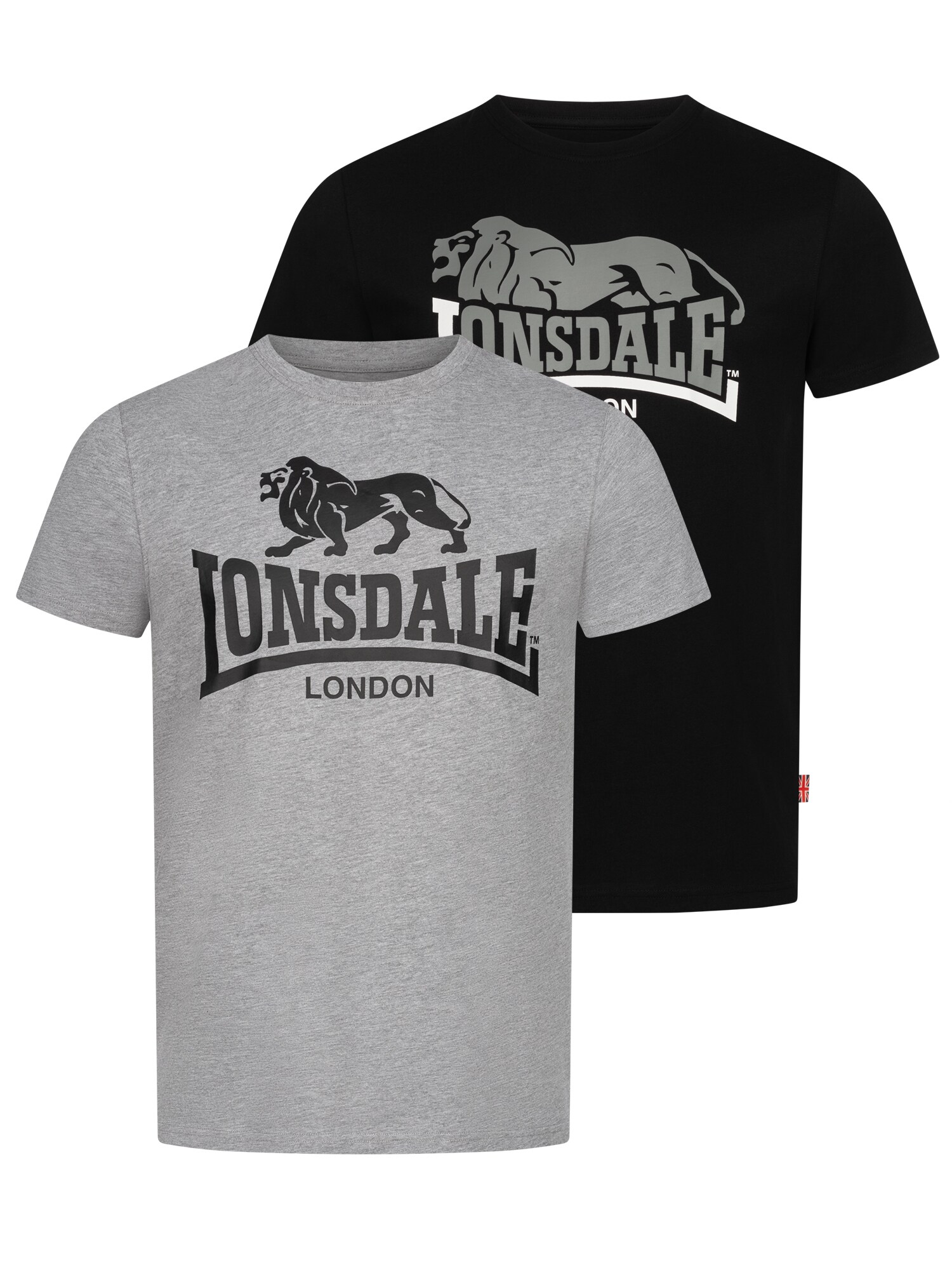 Lonsdale Herren T-Shirt normale Passform Doppelpack LOSCOE - Bild 1