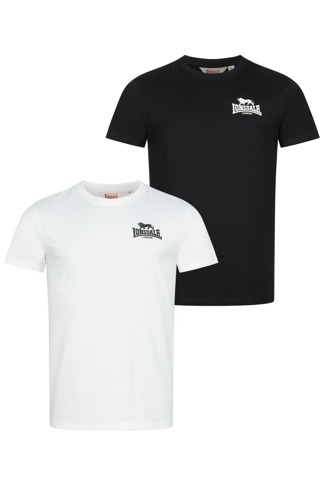 Lonsdale Herren T-Shirt normale Passform Doppelpack BLAIRMORE