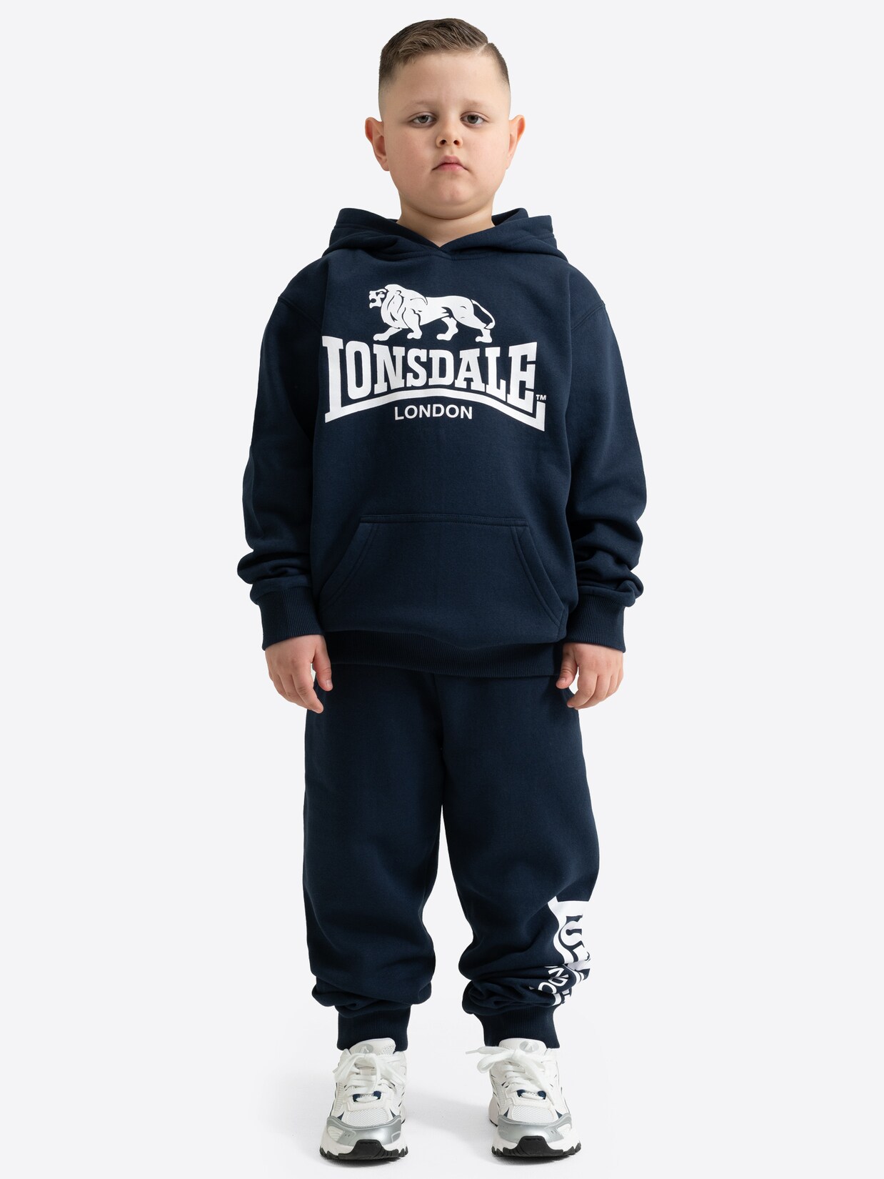 Lonsdale Kinder Trainingsanzug mit Kapuze normale Passform BUNREE JUNIOR