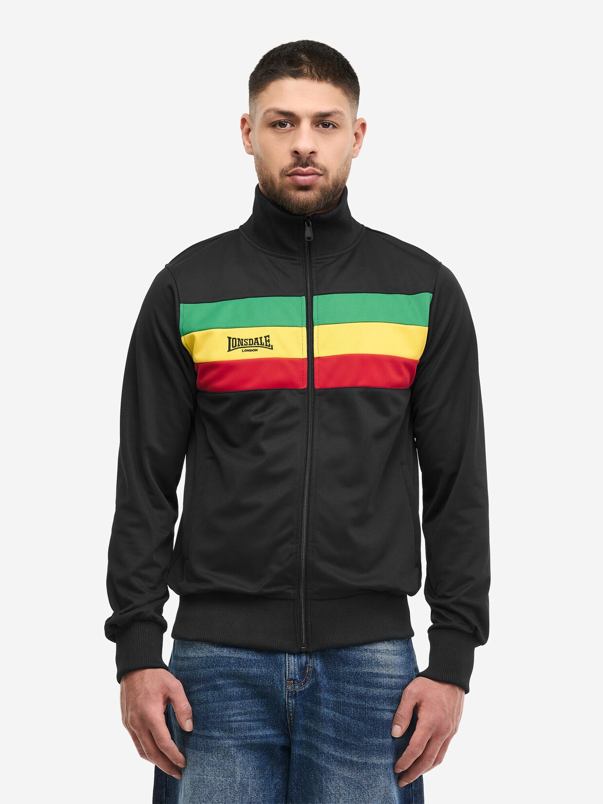 Lonsdale Herren Trainingsjacke schmale Passform SOUNDS THREE