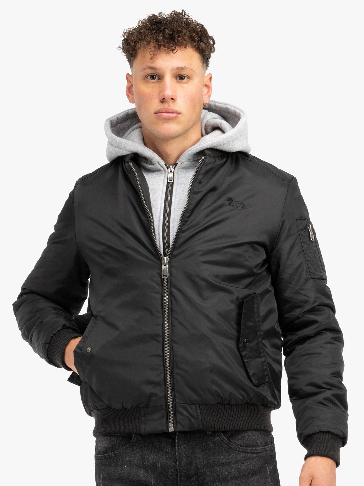 Lonsdale Herren Jacke mit Kapuze schmale Passform CLIFTON ALL SEASONS | 04250818895831