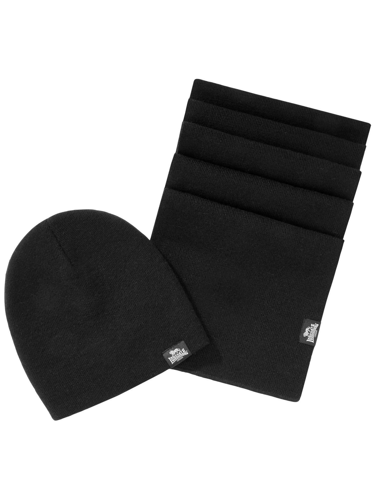 Lonsdale Unisex Schal und M&uuml;tze Set LEAFIELD - Bild 1