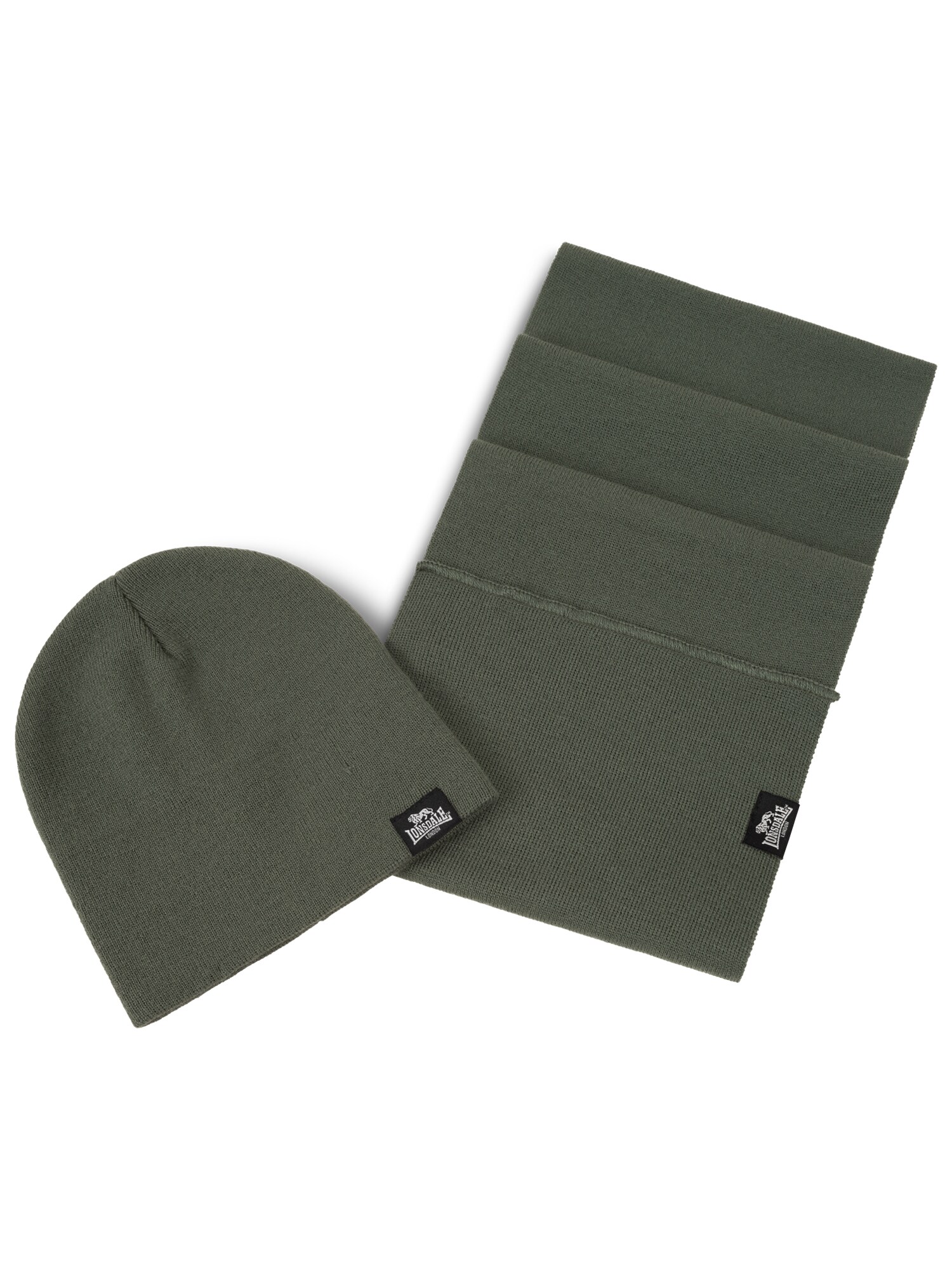 Lonsdale Unisex Schal und M&uuml;tze Set LEAFIELD - Bild 1