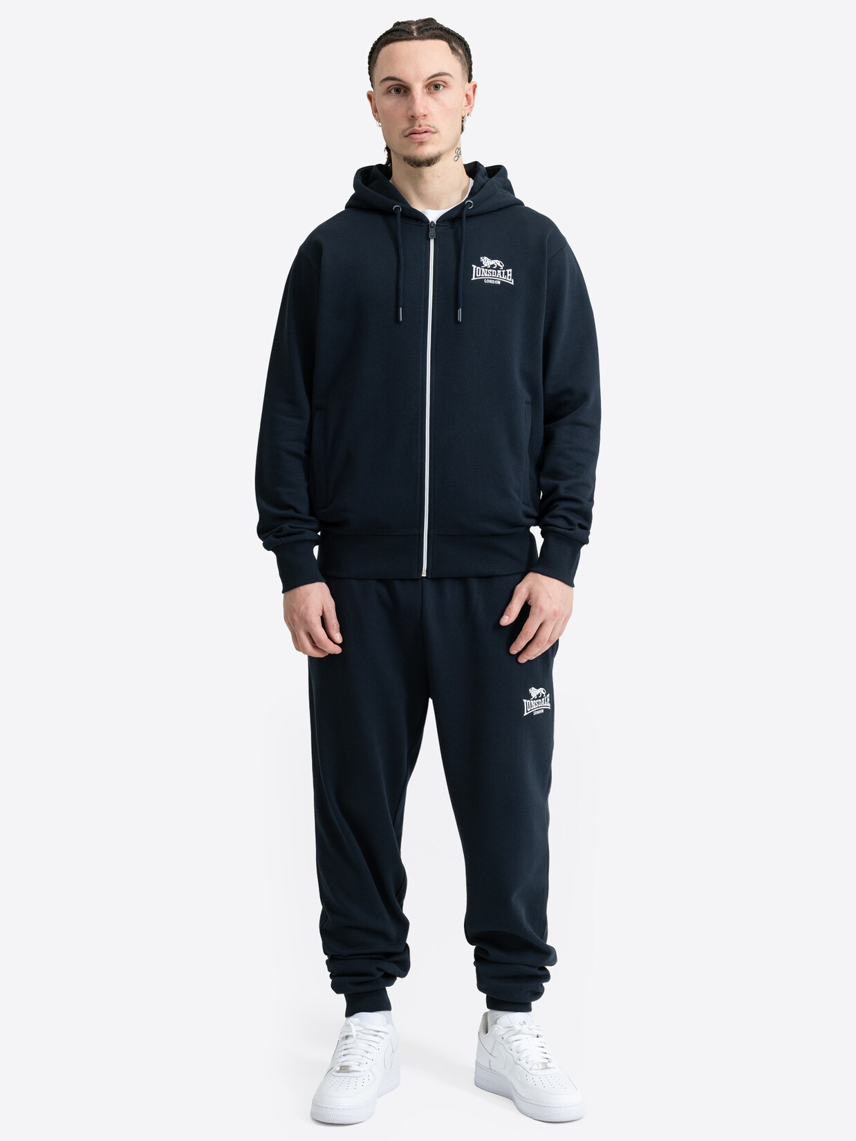 Lonsdale Herren Trainingsanzug mit Kapuze normale Passform ROTTINGEAN