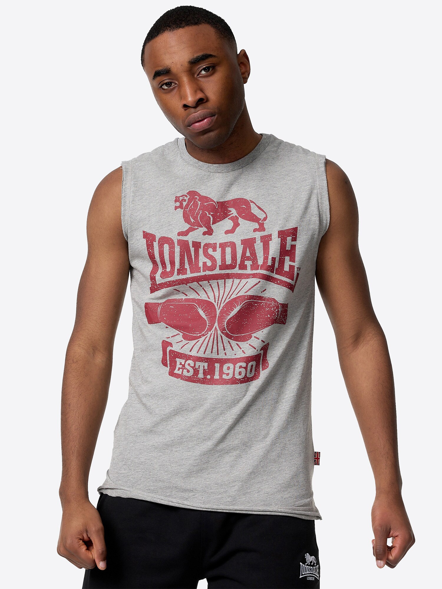 Lonsdale Herren &auml;rmelloses T-Shirt schmale Passform CLEATOR - Bild 1
