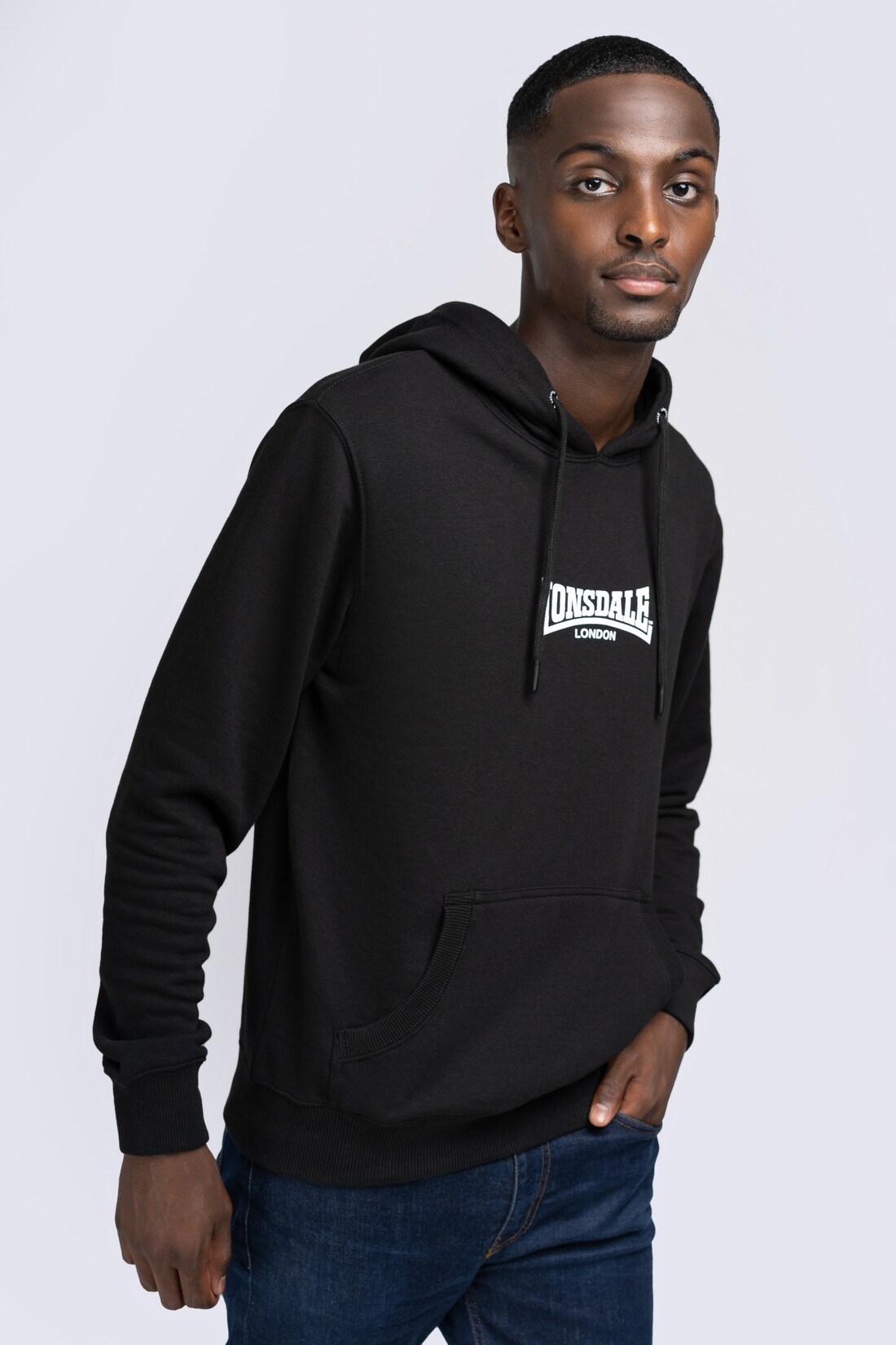 Lonsdale Herren Kapuzensweatshirt schmale Passform BEETHAM