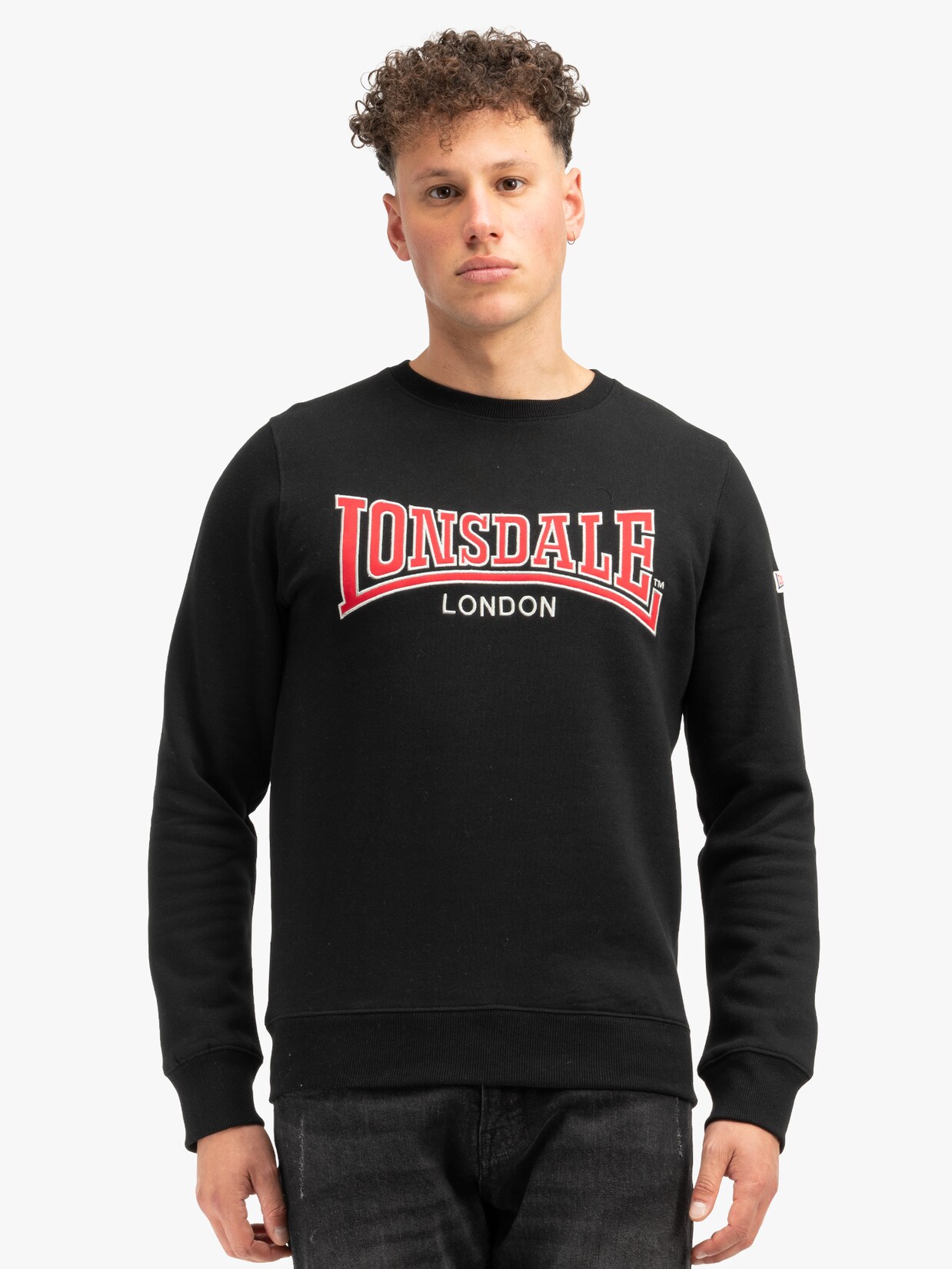 Lonsdale Herren Rundhals Sweatshirt schmale Passform BERGER LP181 | 04251522366891