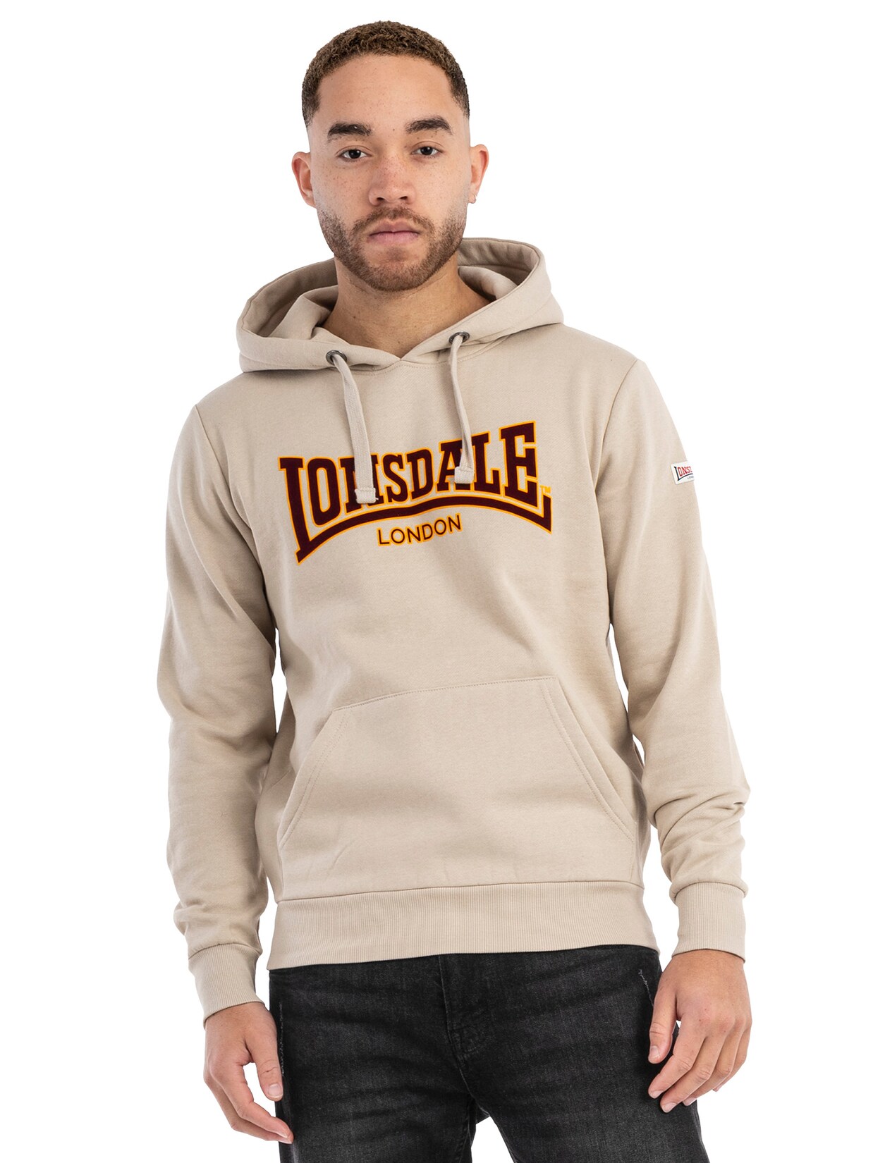 Lonsdale Herren Kapuzensweatshirt schmale Passform HOODED CLASSIC LL002