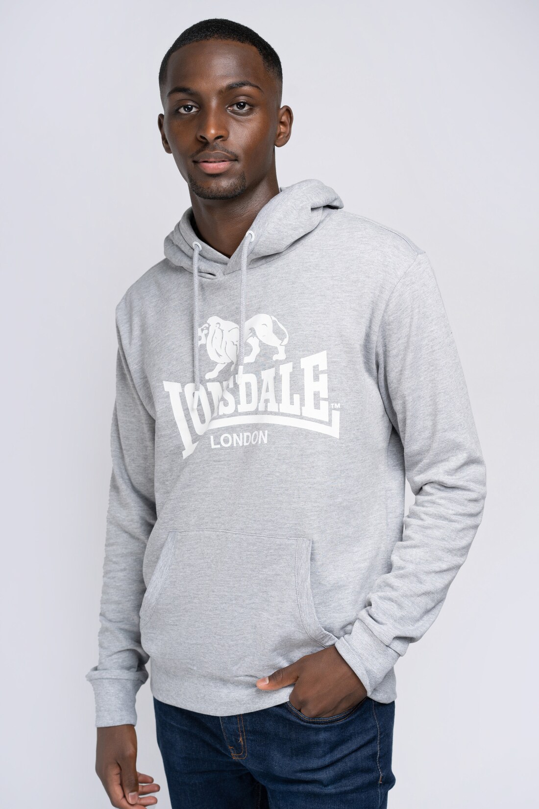 Lonsdale Herren Kapuzensweatshirt schmale Passform FREMINGTON