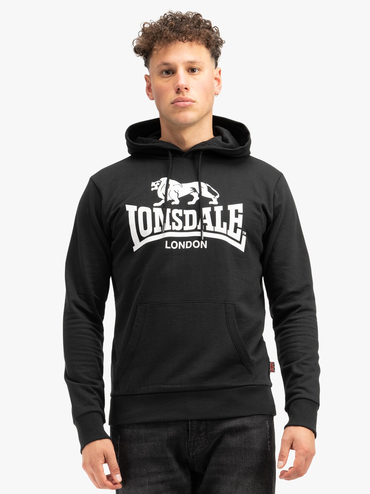Lonsdale Herren Kapuzensweatshirt schmale Passform FREMINGTON