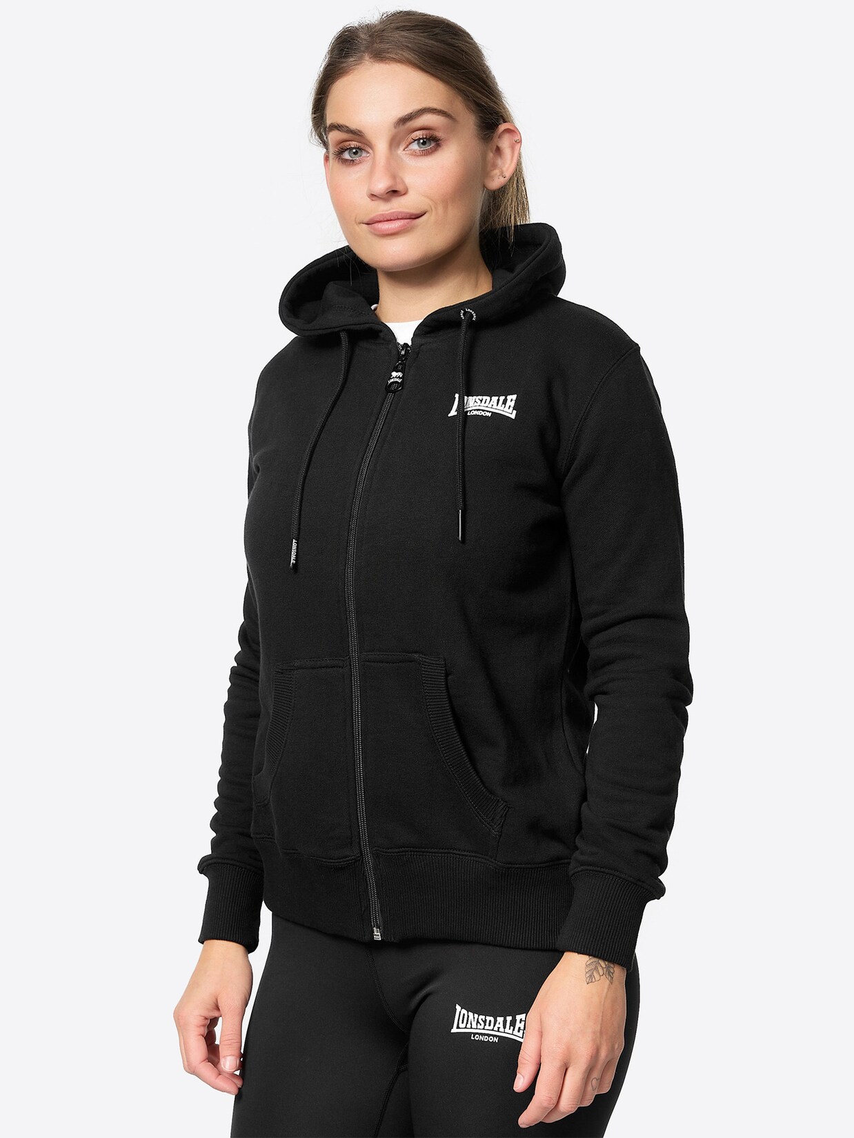 Lonsdale Frauen Kapuzensweatjacke mit Reißverschluss CALDER VALE