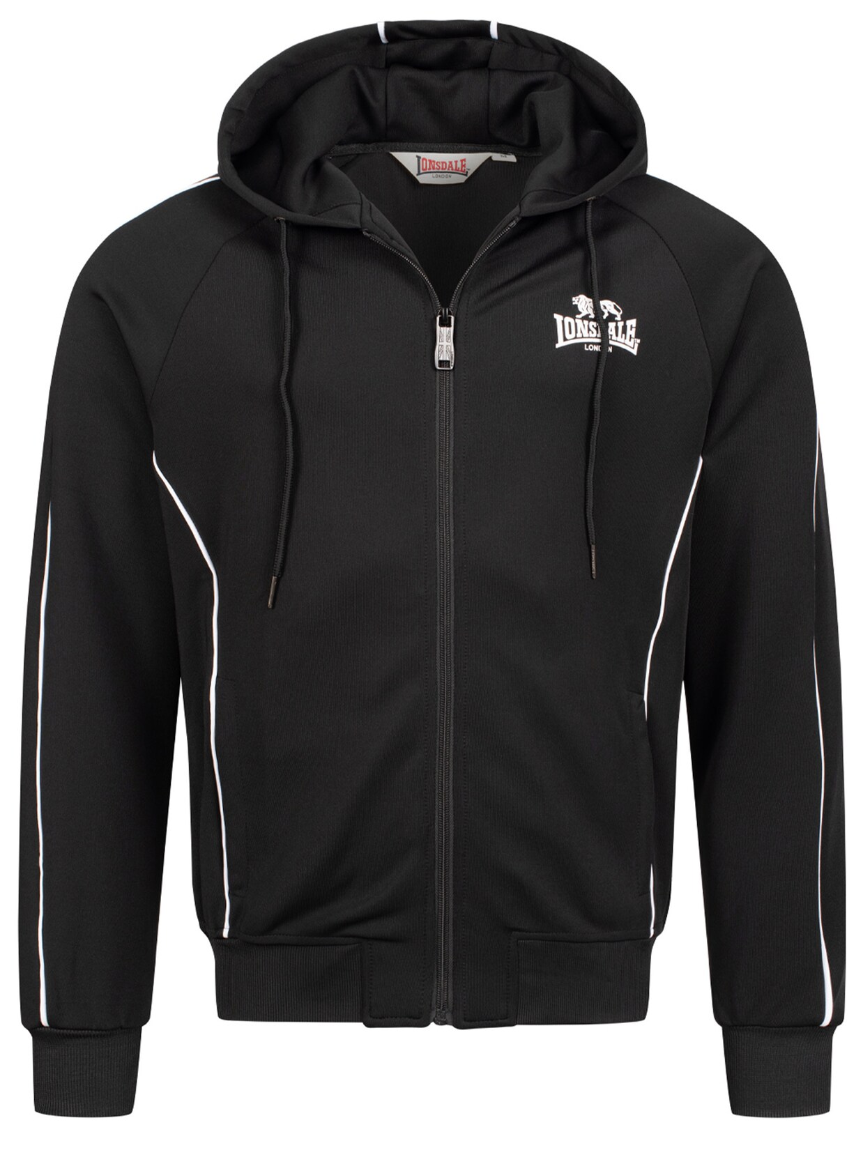 Lonsdale Herren Trainingsjacke mit Kapuze normale Passform ACHAVANICH | 04251522390872