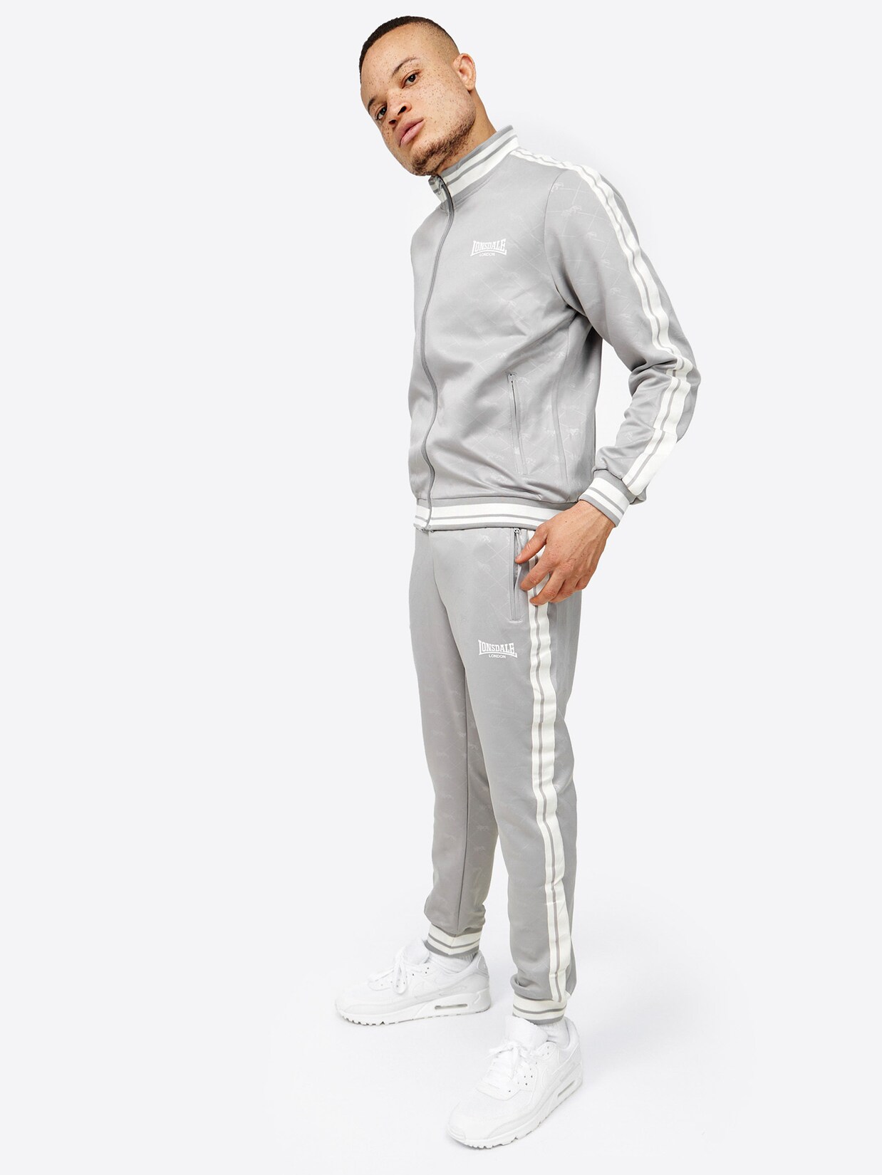 Lonsdale Herren Trainingsanzug schmale Passform ASHWELL | 04251522387544