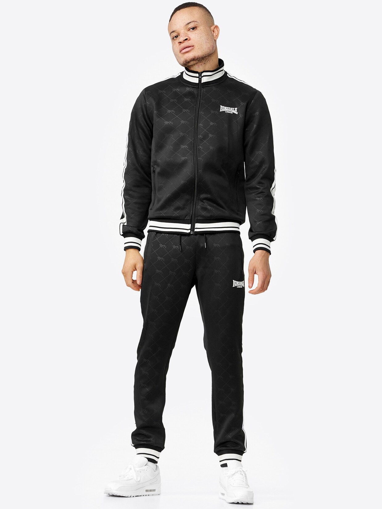 Lonsdale Herren Trainingsanzug schmale Passform ASHWELL