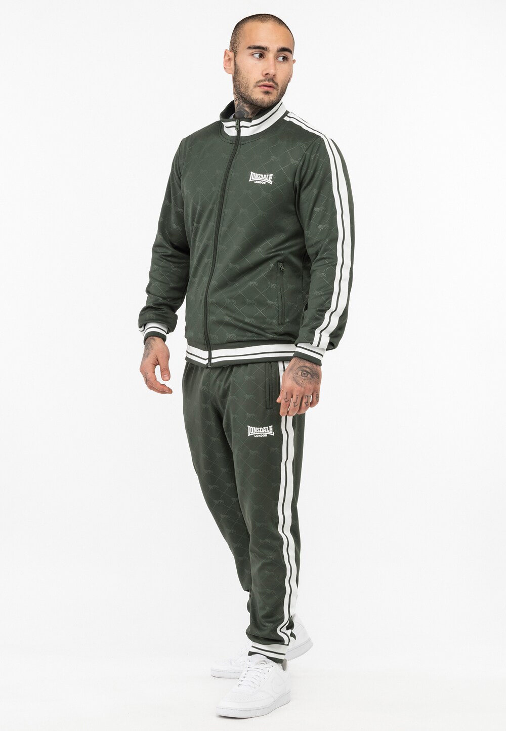 Lonsdale Herren Trainingsanzug schmale Passform ASHWELL