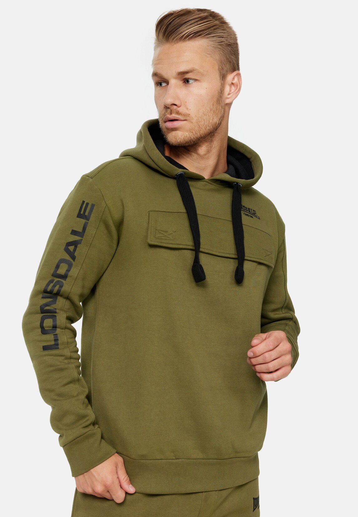Lonsdale Herren Kapuzensweatshirt normale Passform RUSHEN