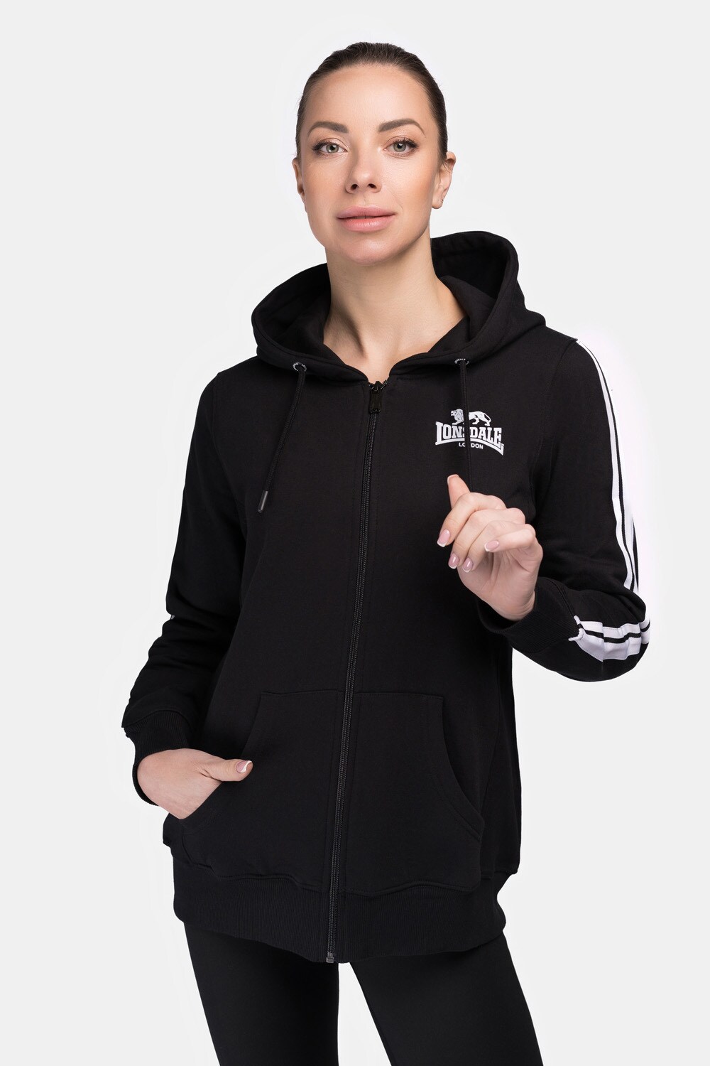 Lonsdale Frauen Kapuzensweatjacke mit Reißverschluss WINDYGATES | 04251522396591