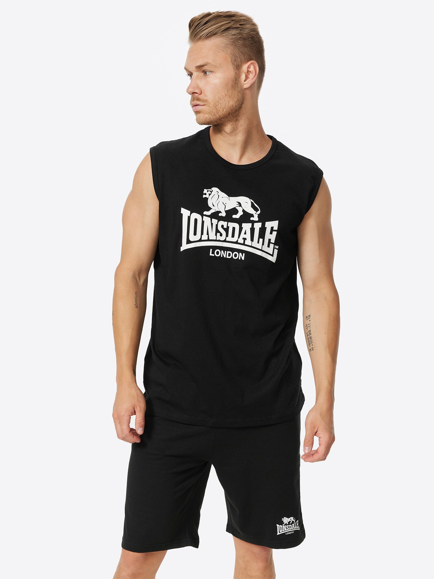 Lonsdale Herren &auml;rmelloses T-Shirt normale Passform CLOPTON - Bild 1