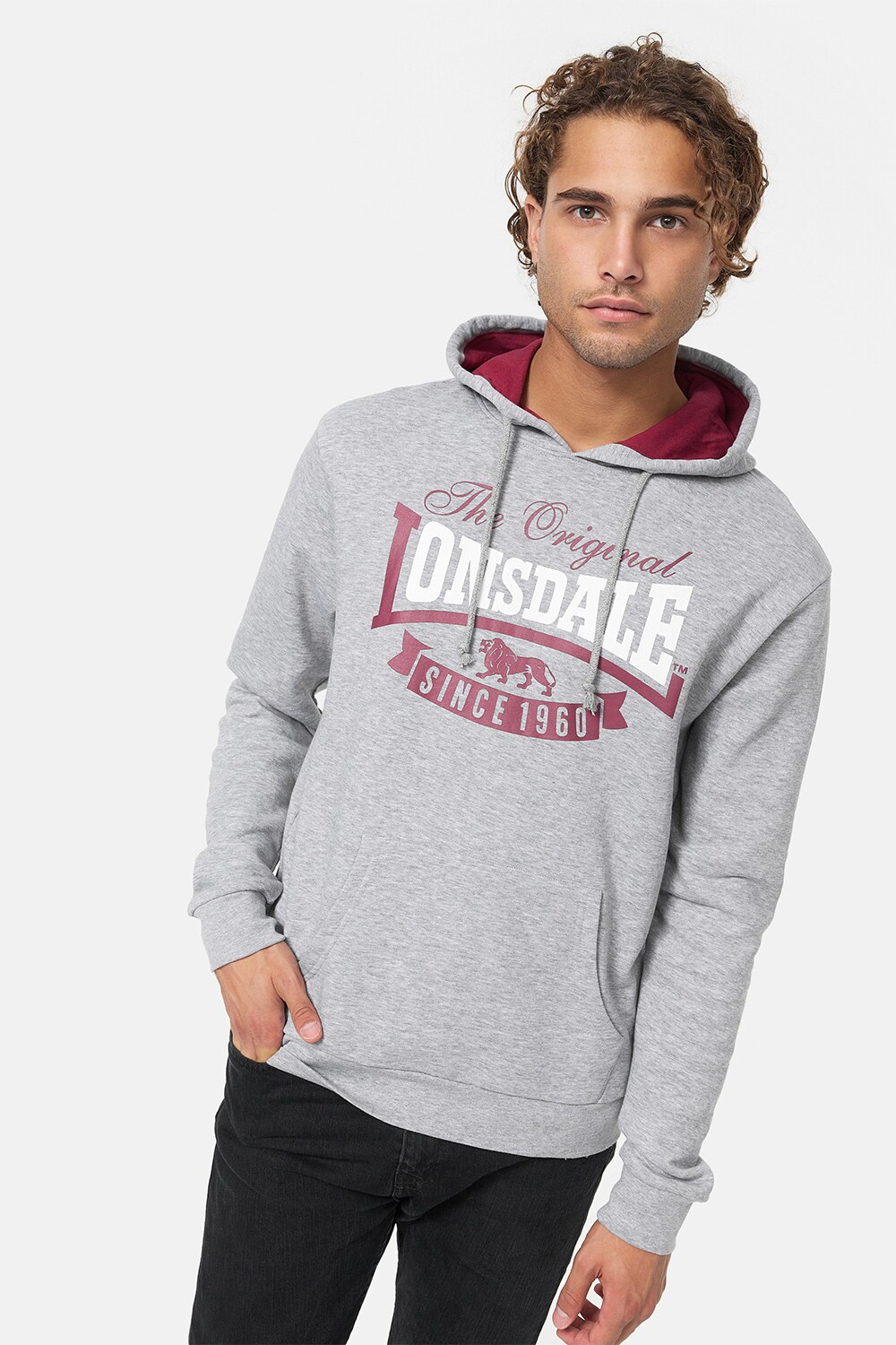 Lonsdale Herren Kapuzensweatshirt normale Passform STOTFIELD - Bild 1