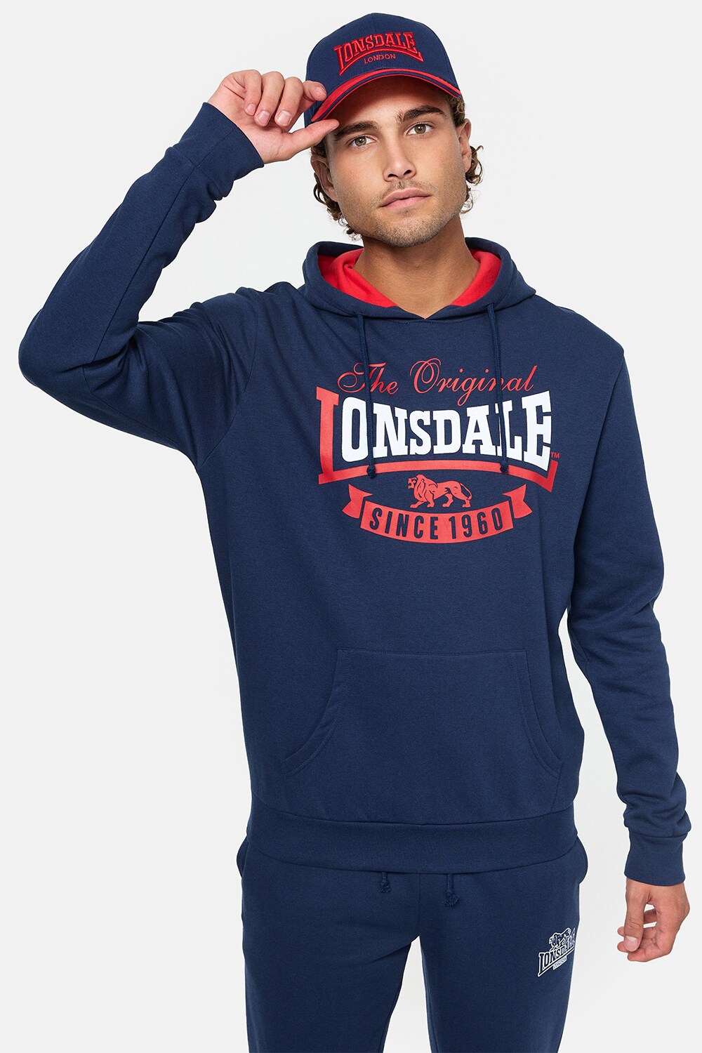 Lonsdale Herren Kapuzensweatshirt normale Passform STOTFIELD - Bild 1