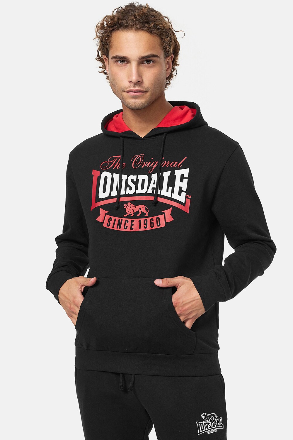 Lonsdale Herren Kapuzensweatshirt normale Passform STOTFIELD - Bild 1