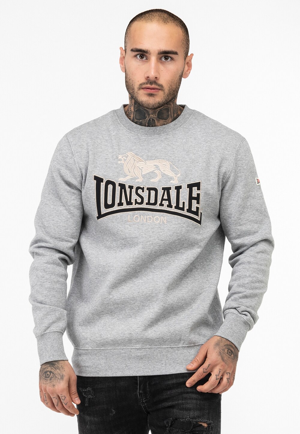 Lonsdale Herren Rundhals Sweatshirt normale Passform LAWINS