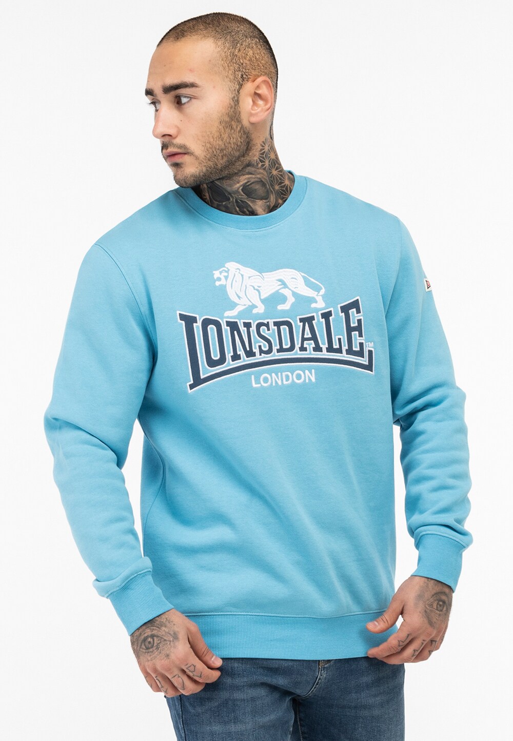 Lonsdale Herren Rundhals Sweatshirt normale Passform LAWINS