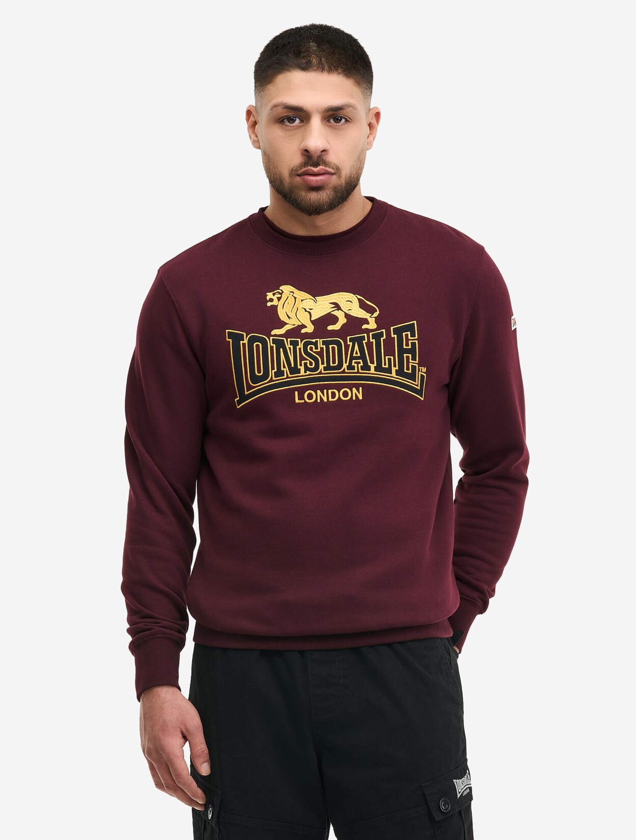 Lonsdale Herren Rundhals Sweatshirt normale Passform LAWINS