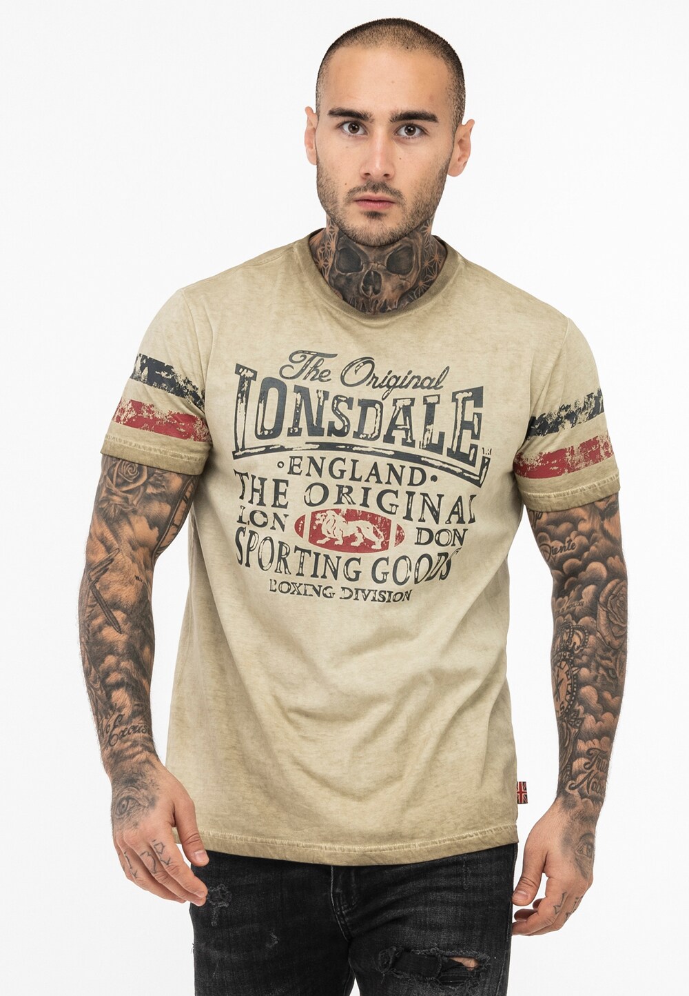 Lonsdale Herren T-Shirt normale Passform SKELD